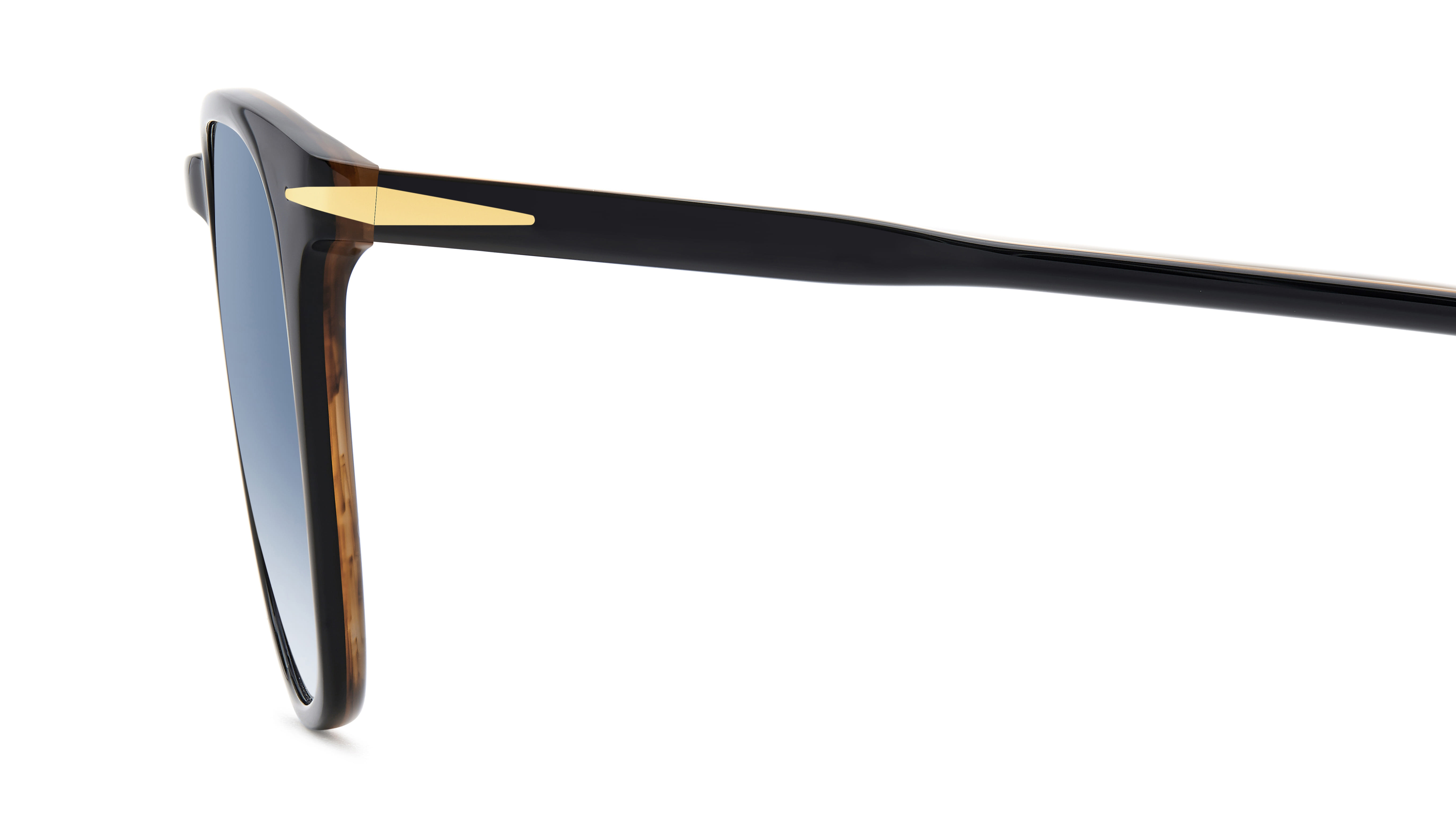 David Beckham DB 1160/S Sunglass Black Unisex Full Shell Sunglass — Black frame — view 3