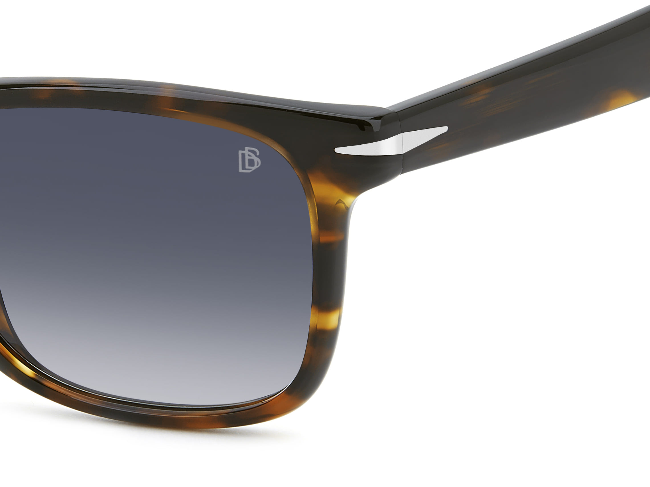 David Beckham DB 1197/S Sunglass Havana Male Full Shell Sunglass — Havana frame — view 3