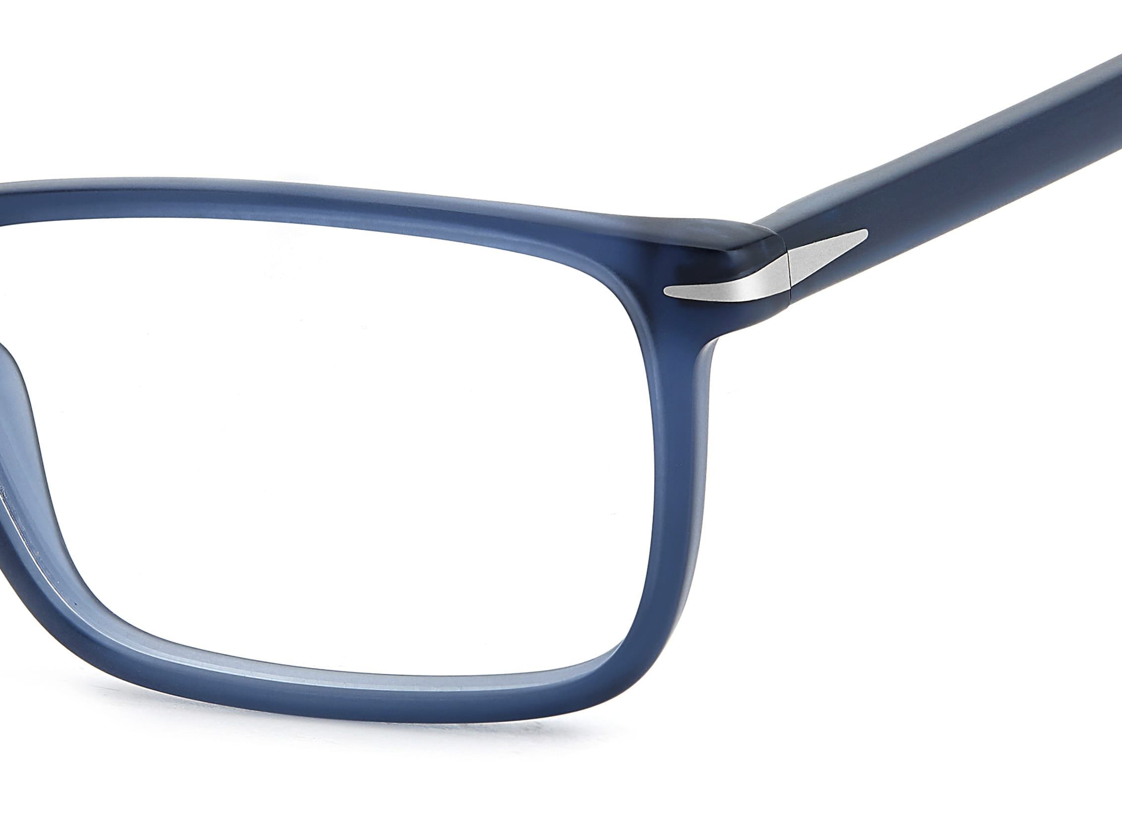 David Beckham DB 1019 Frame Matt Blue Male Full Shell Frame — Matt Blue frame — view 3