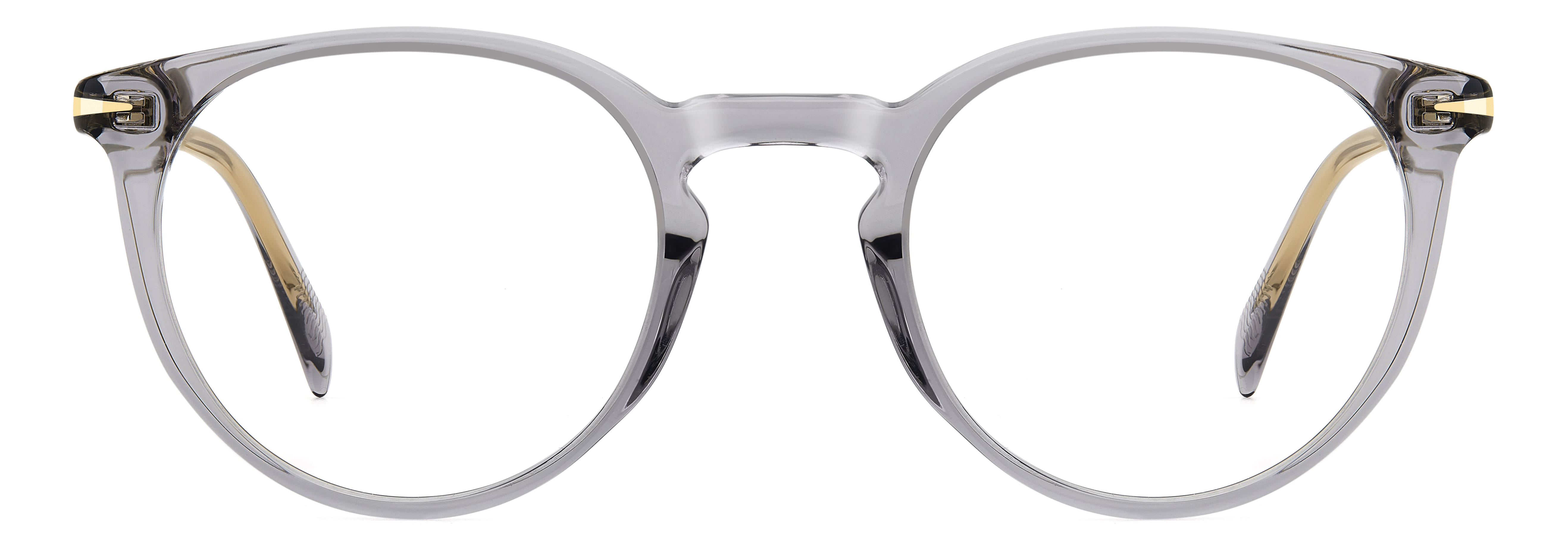 David Beckham DB 1139 Frame Transparent Grey Unisex Full She Frame — Transparent Grey frame — view 2