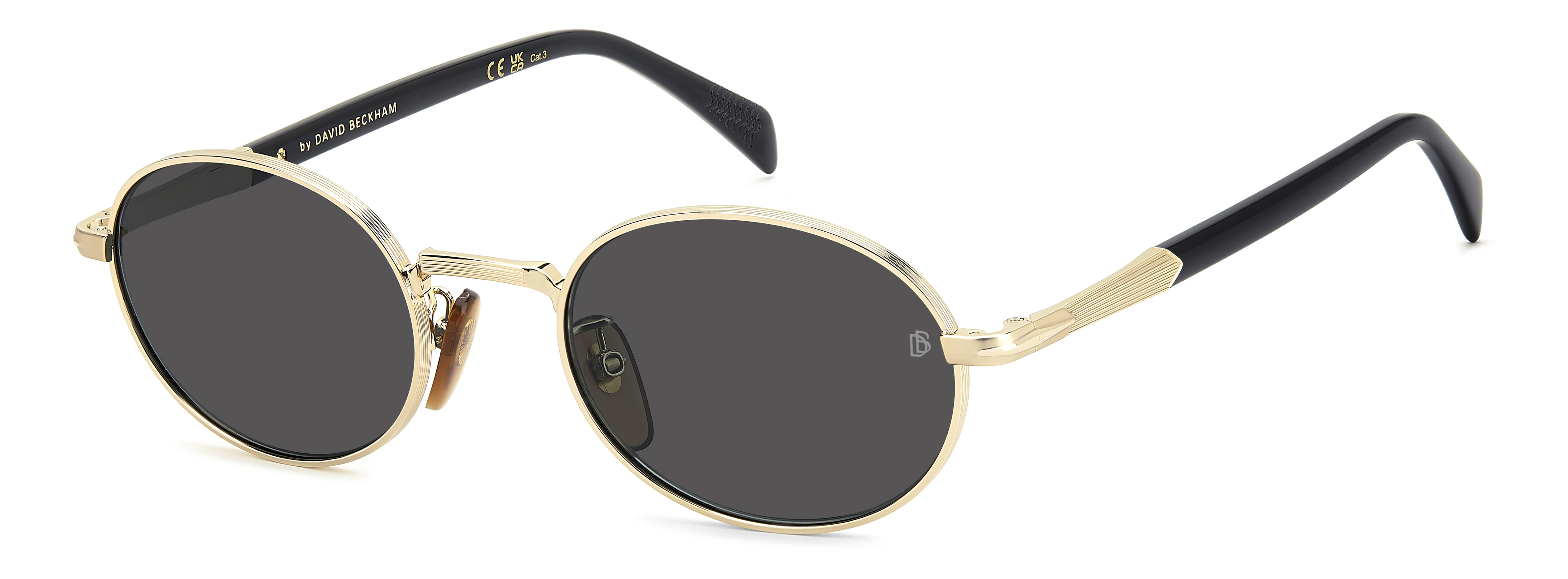 David Beckham DB 1196/S Sunglass Gold Unisex Full Metal — Gold frame