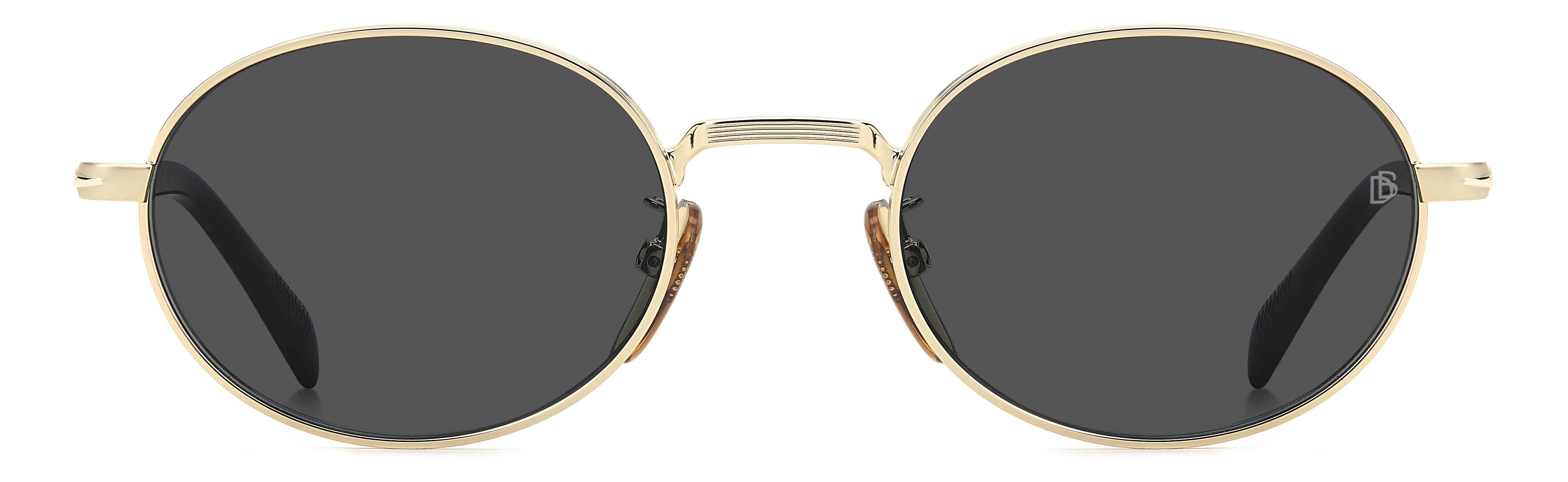 David Beckham DB 1196/S Sunglass Gold Unisex Full Metal Sunglass — Gold frame — view 2