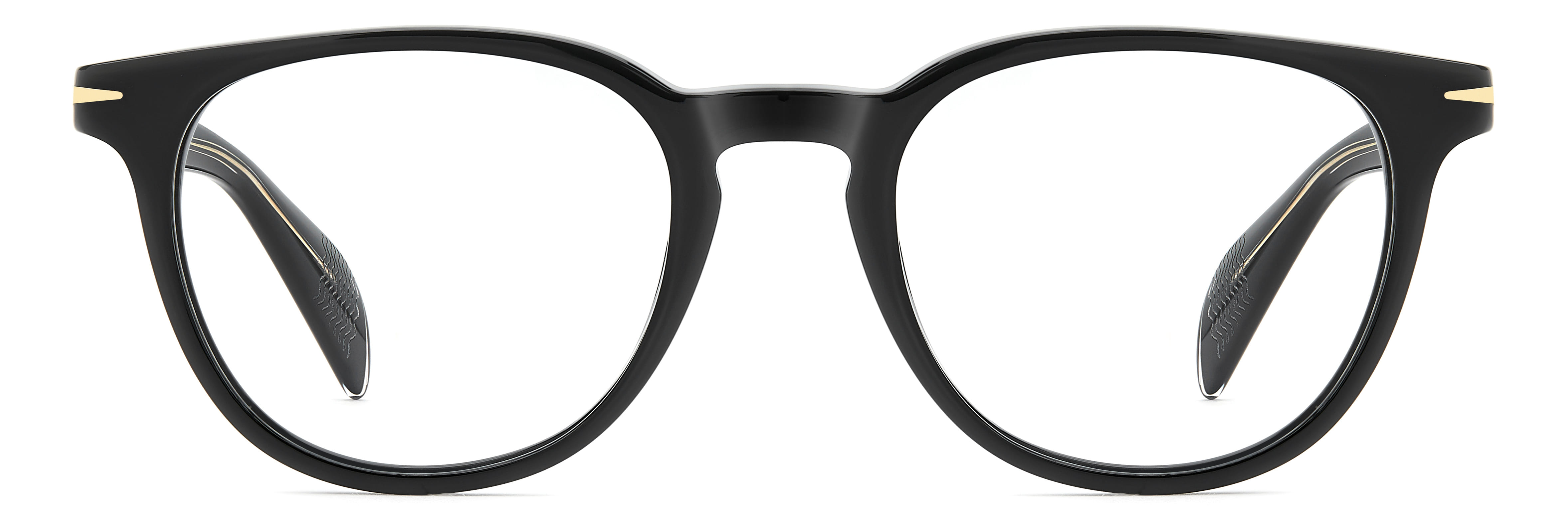 David Beckham DB 1206 Frame Black Unisex Full Shell Frame — Black frame — view 2