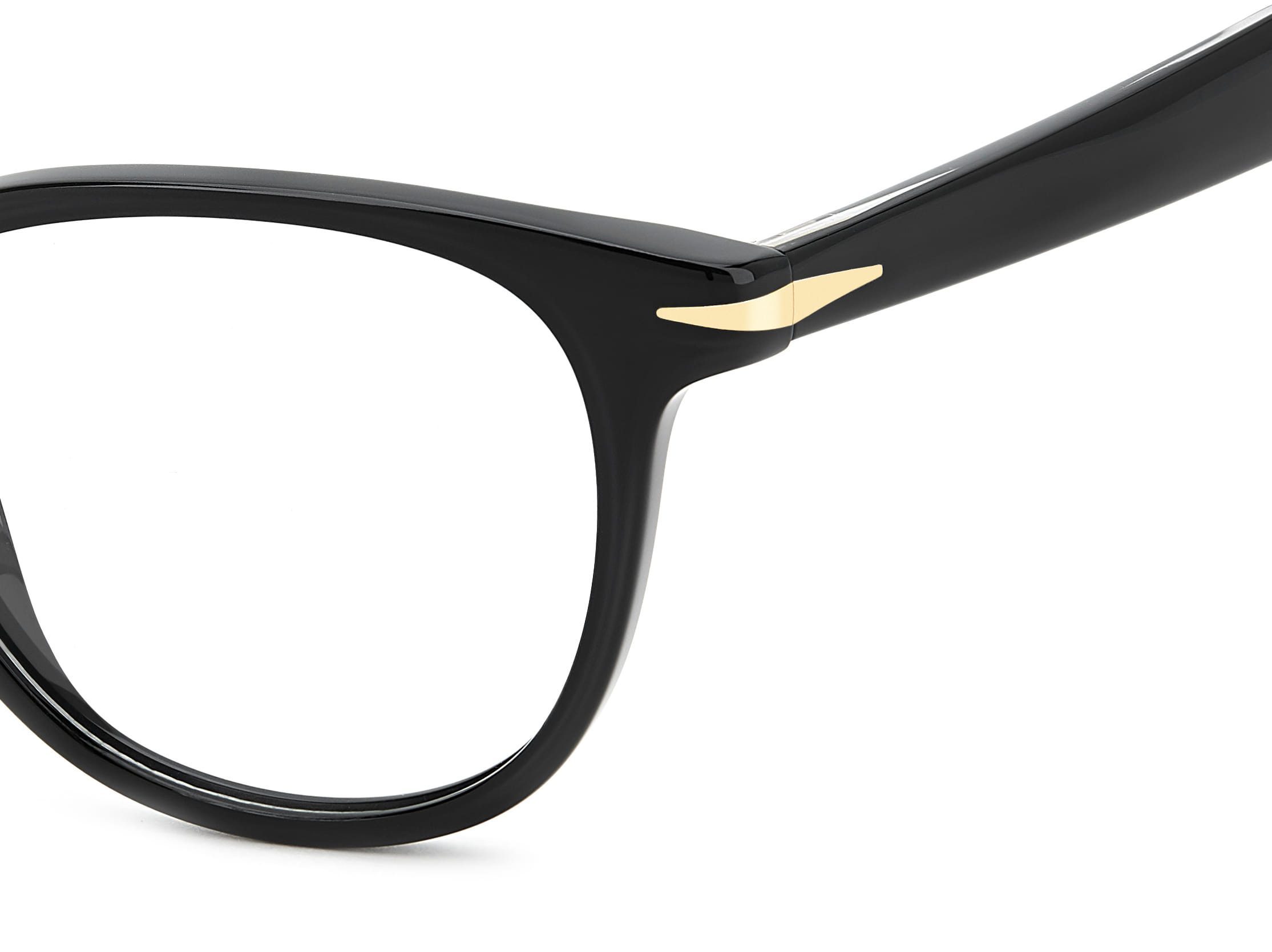 David Beckham DB 1206 Frame Black Unisex Full Shell Frame — Black frame — view 3