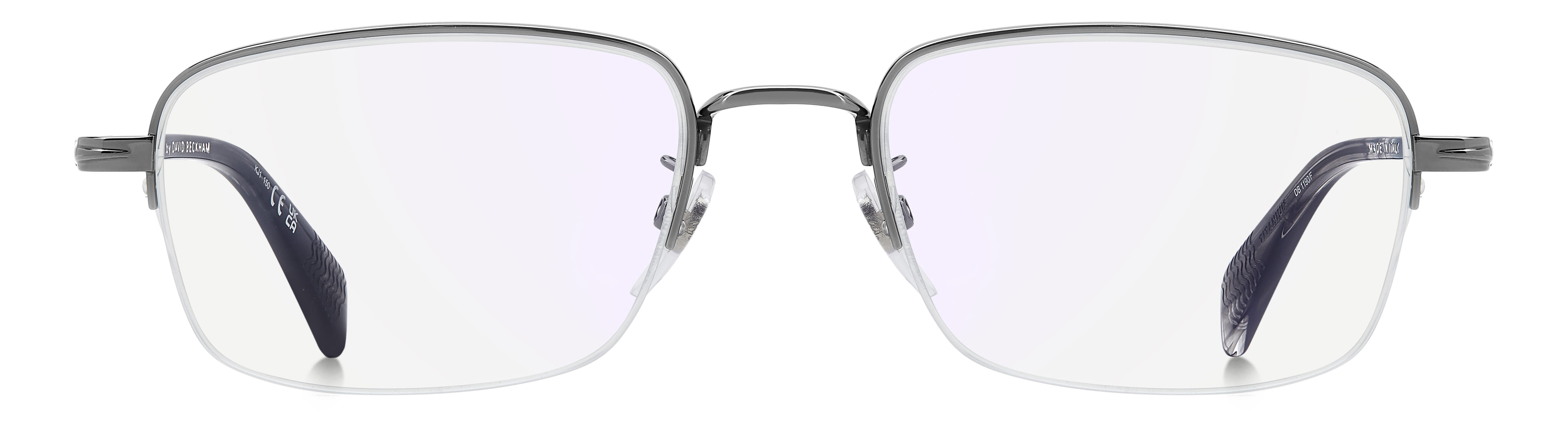 David Beckham DB 1190/F Frame Gun Metal Male Supra Titanium Frame — Gun Metal frame — view 2