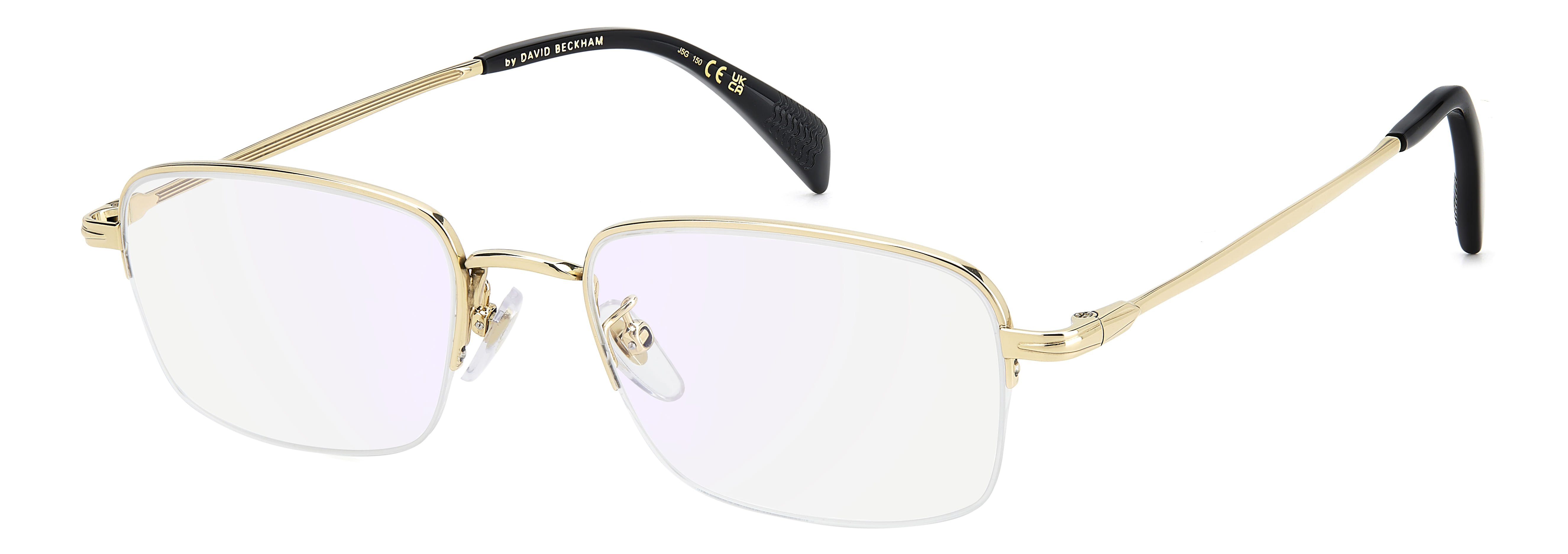 David Beckham DB 1190/F Frame Gold Male Supra Titanium — Gold frame