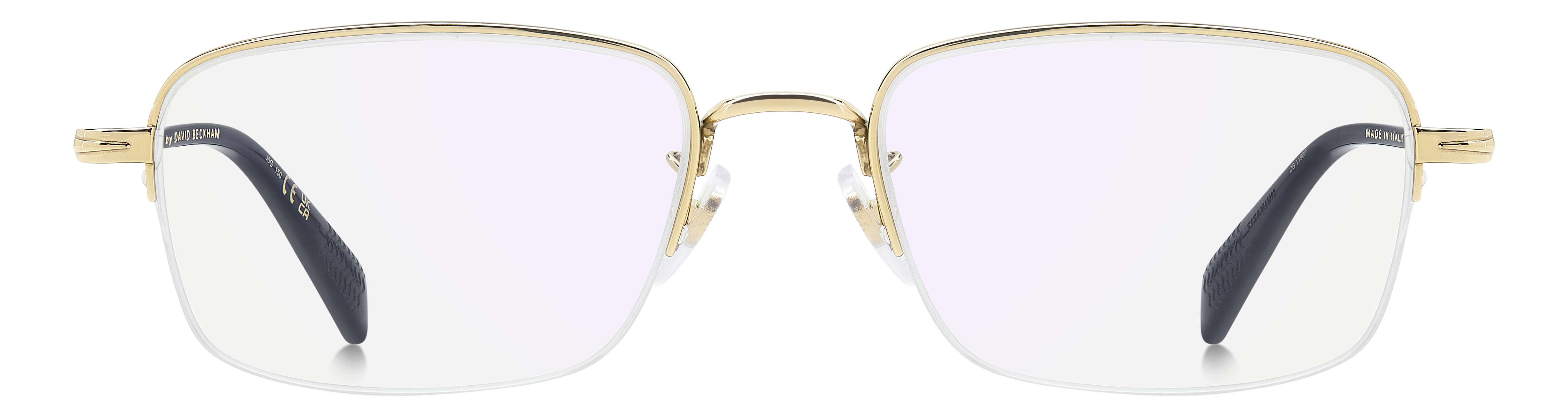 David Beckham DB 1190/F Frame Gold Male Supra Titanium Frame — Gold frame — view 2