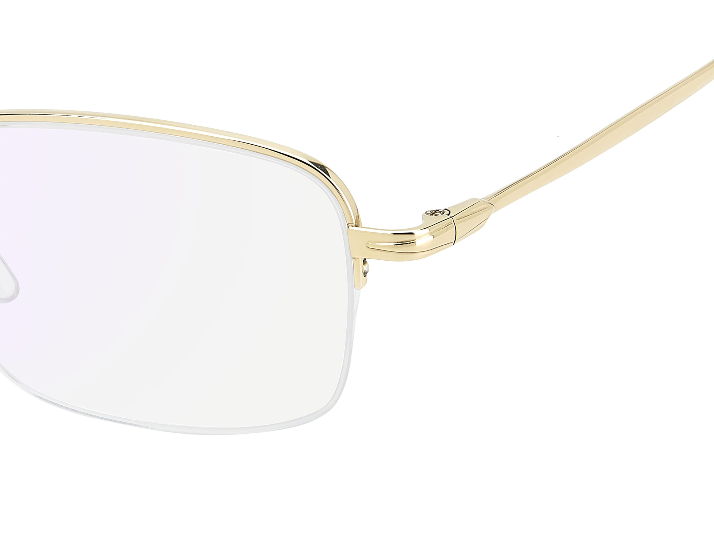 David Beckham DB 1190/F Frame Gold Male Supra Titanium Frame — Gold frame — view 3