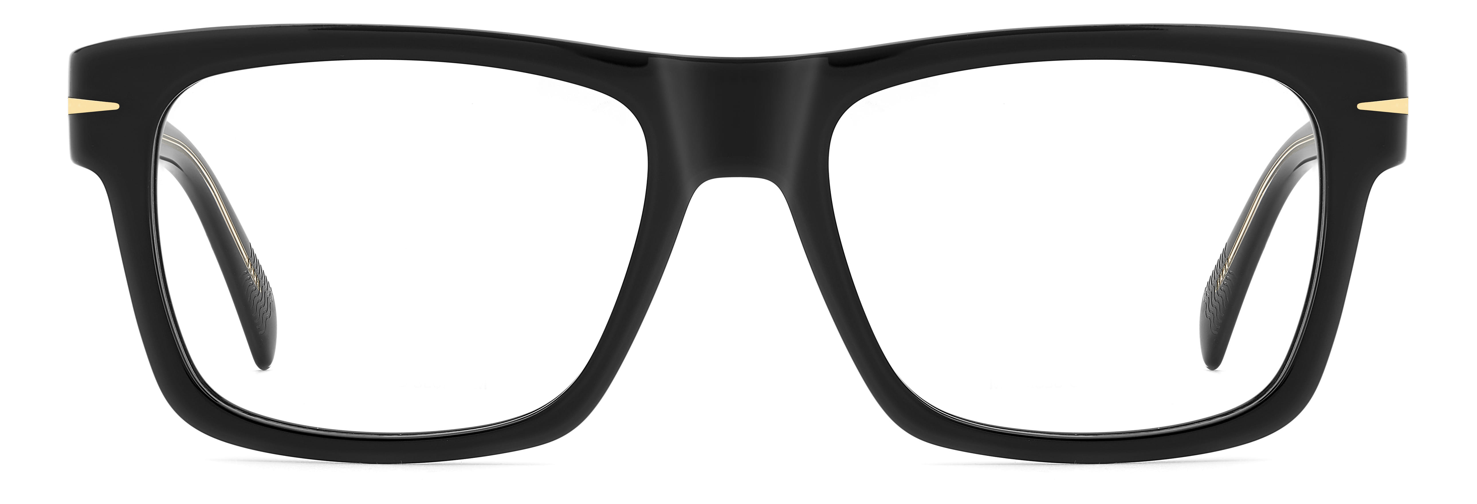 David Beckham DB 7155 Frame Black Male Full Shell Frame — Black frame — view 2