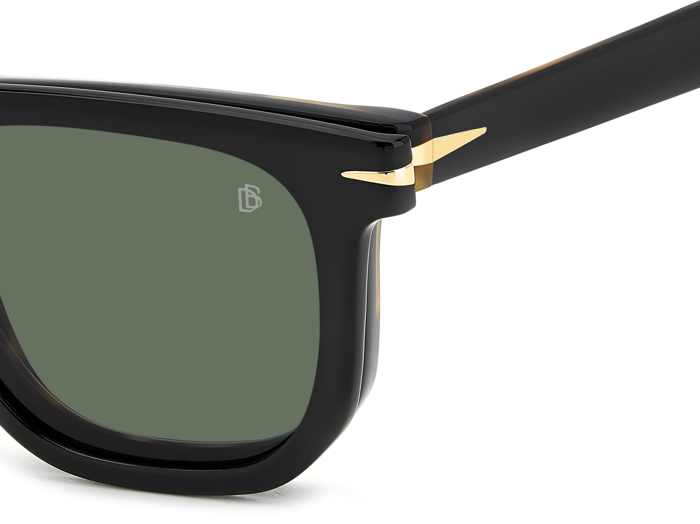 David Beckham DB 7143/C Frame Black Male Full Shell Frame — Black frame — view 3