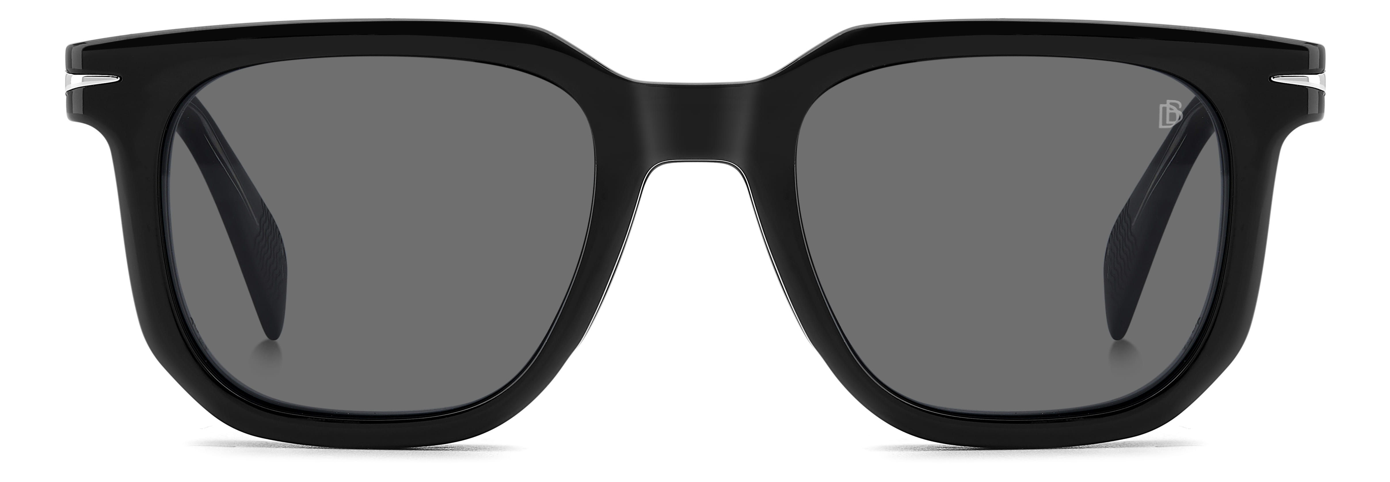 David Beckham DB 7143/C Frame Black Male Full Shell Frame — Black frame — view 2