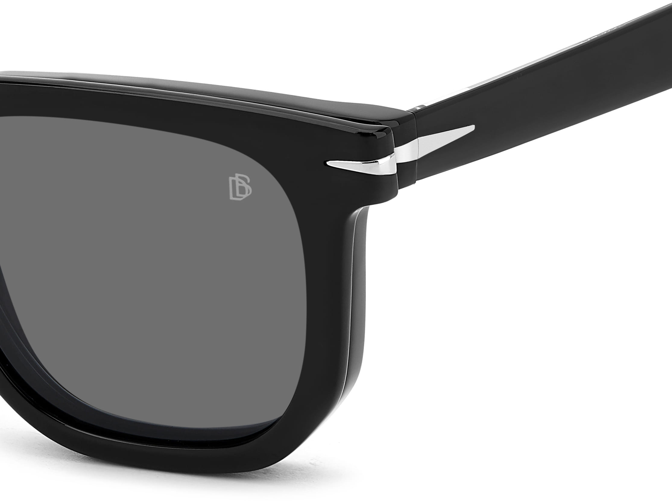 David Beckham DB 7143/C Frame Black Male Full Shell Frame — Black frame — view 3