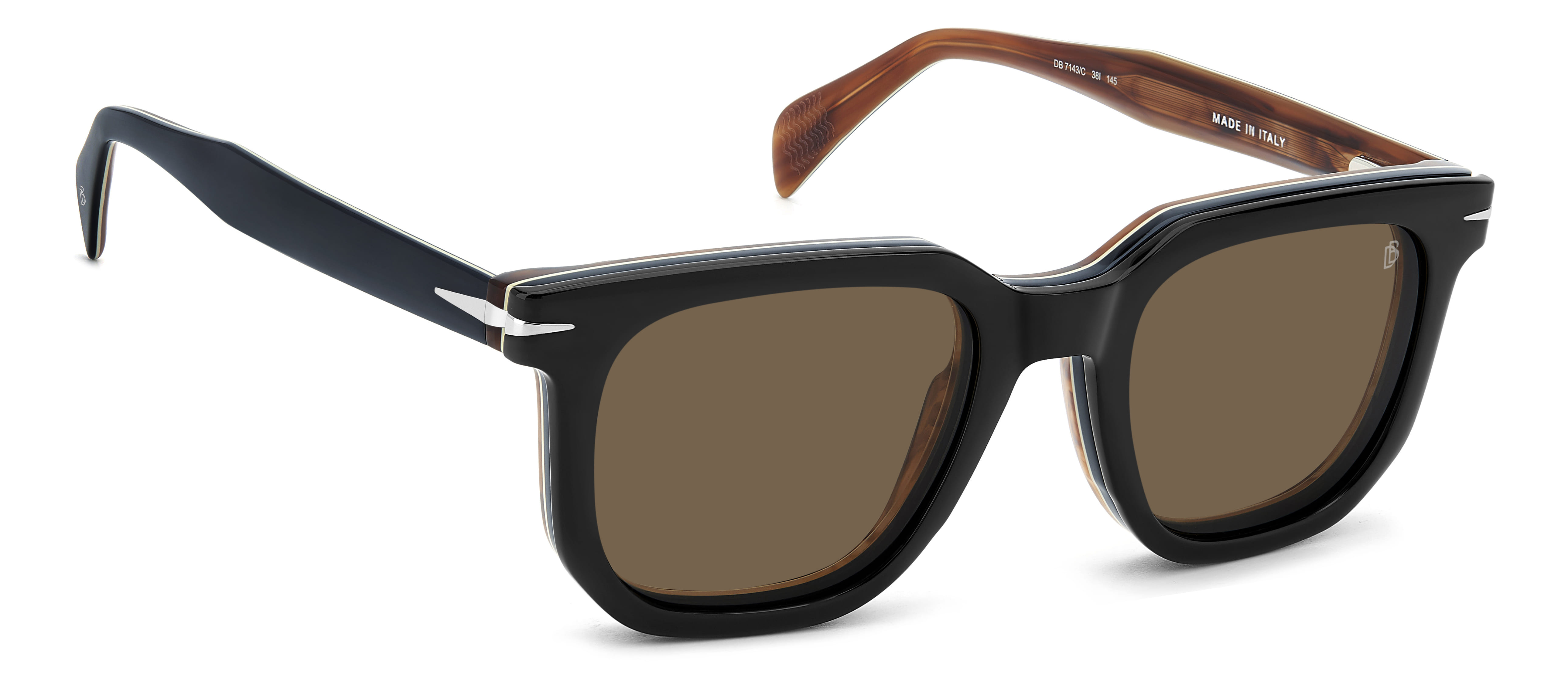 David Beckham DB 7143/C Frame Black Male Full Shell — Black frame