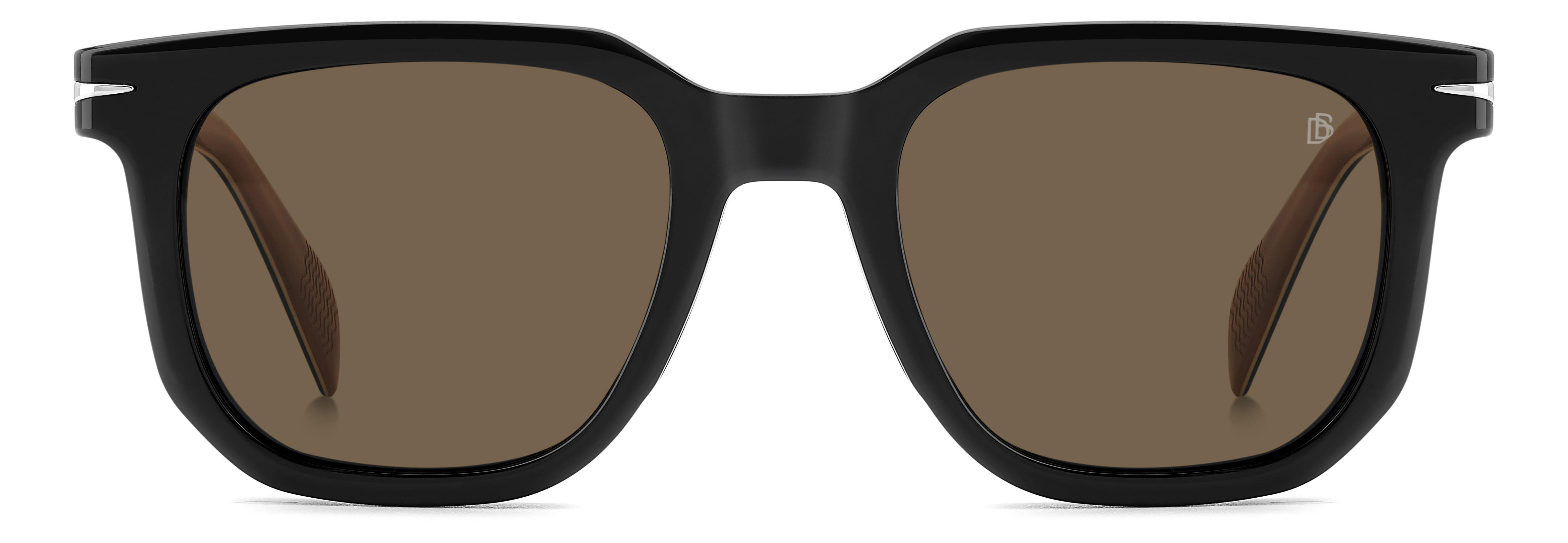 David Beckham DB 7143/C Frame Black Male Full Shell Frame — Black frame — view 2