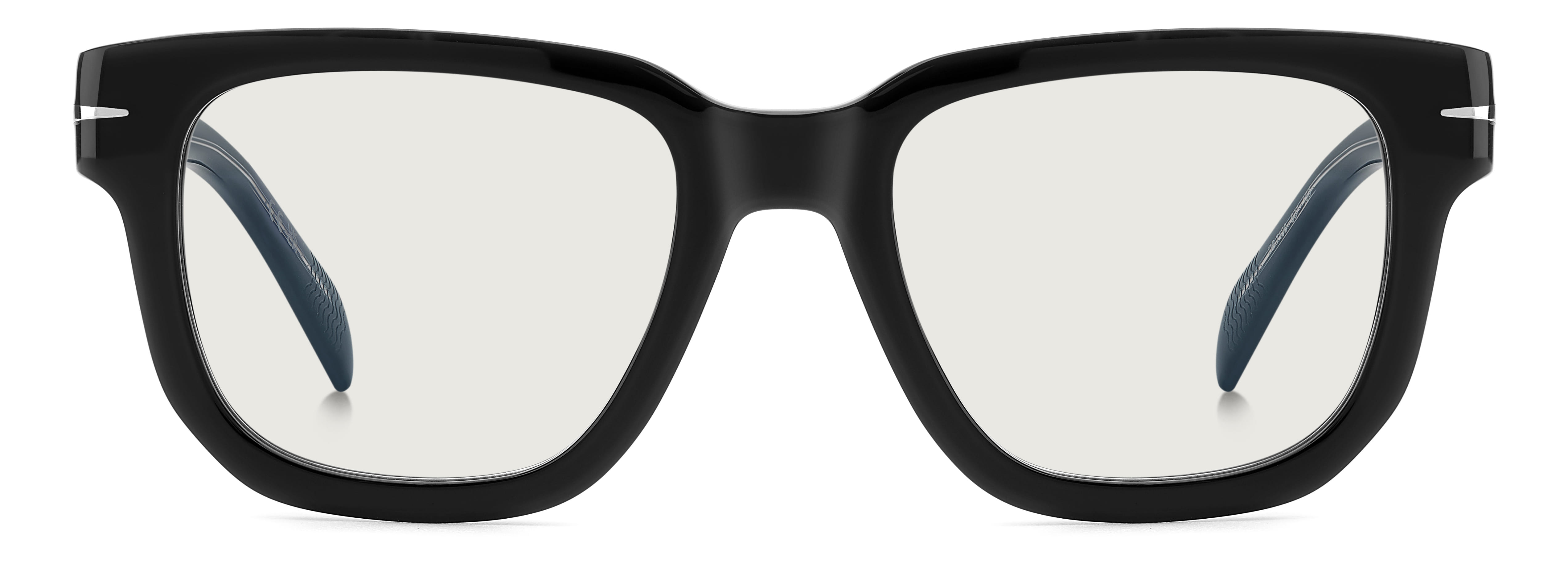 David Beckham DB 7130 Frame Black Male Full Shell Frame — Black frame — view 2