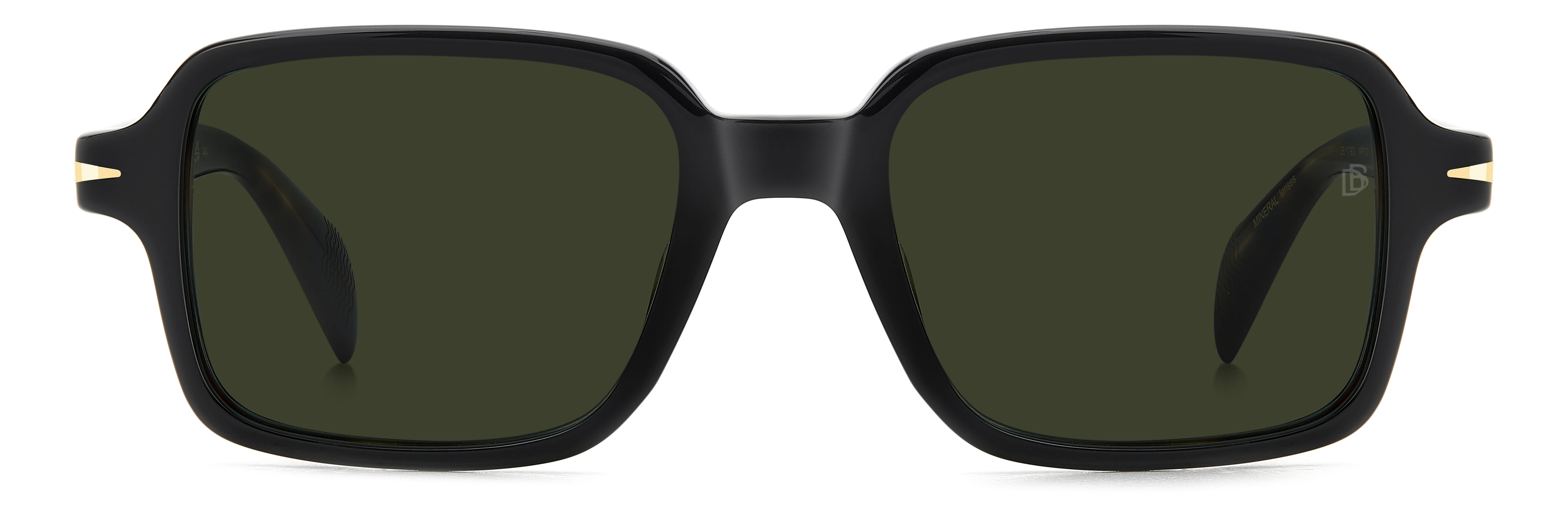 David Beckham DB 1179/S Sunglass Black Unisex Full Shell Sunglass — Black frame — view 2