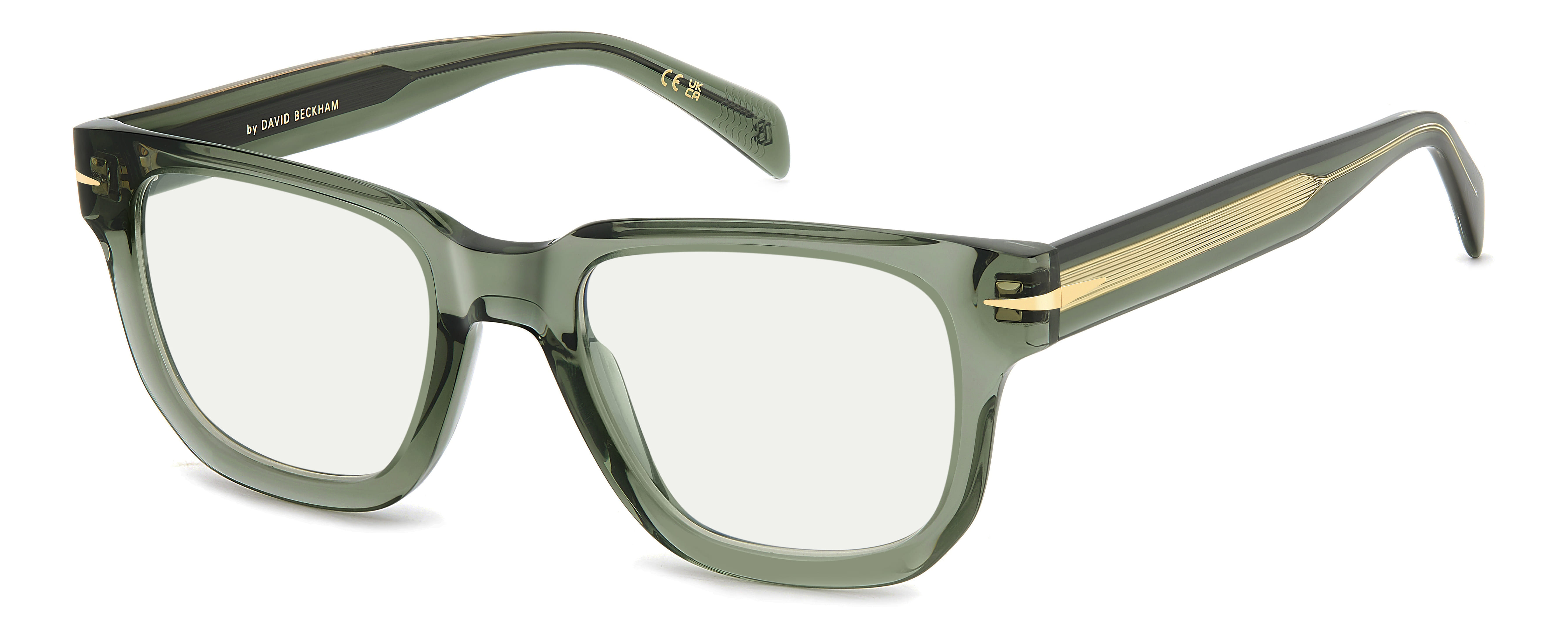 David Beckham DB 7130 Frame Transparent Green Male Full Shel — Transparent Green frame