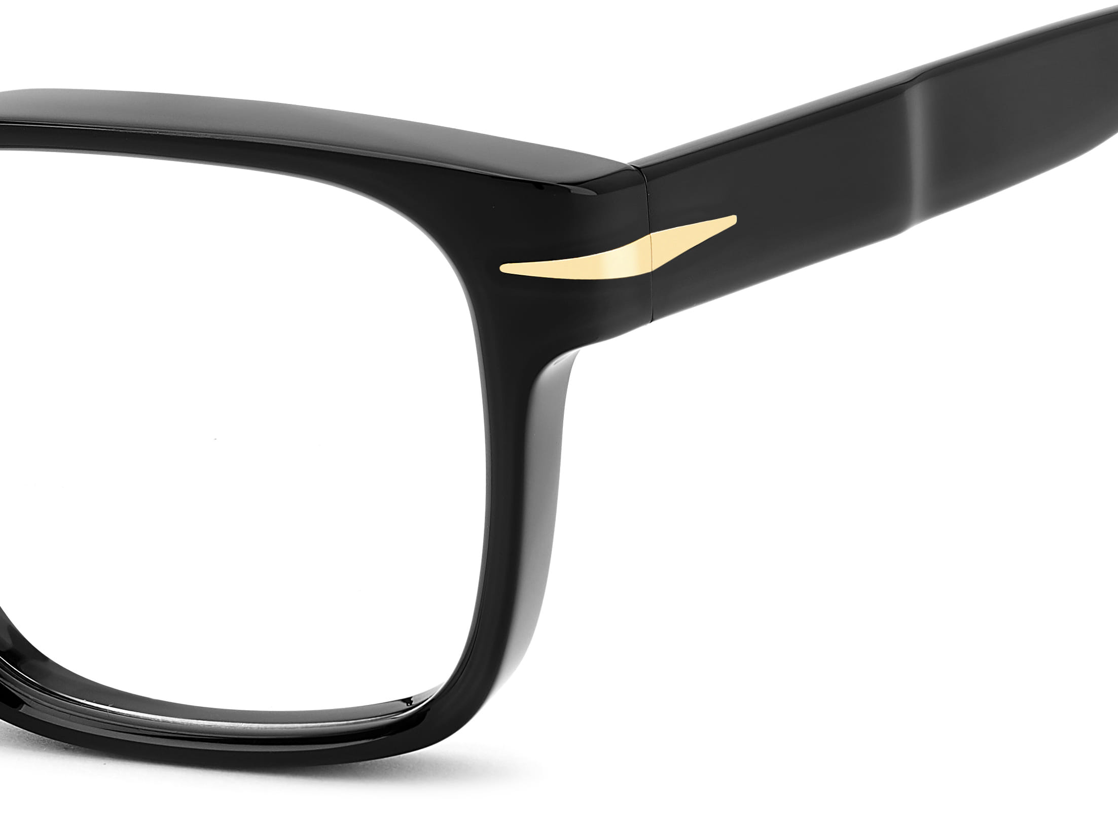 David Beckham DB 7020/CRATED Frame Black Male Full Shell Frame — Black frame — view 3
