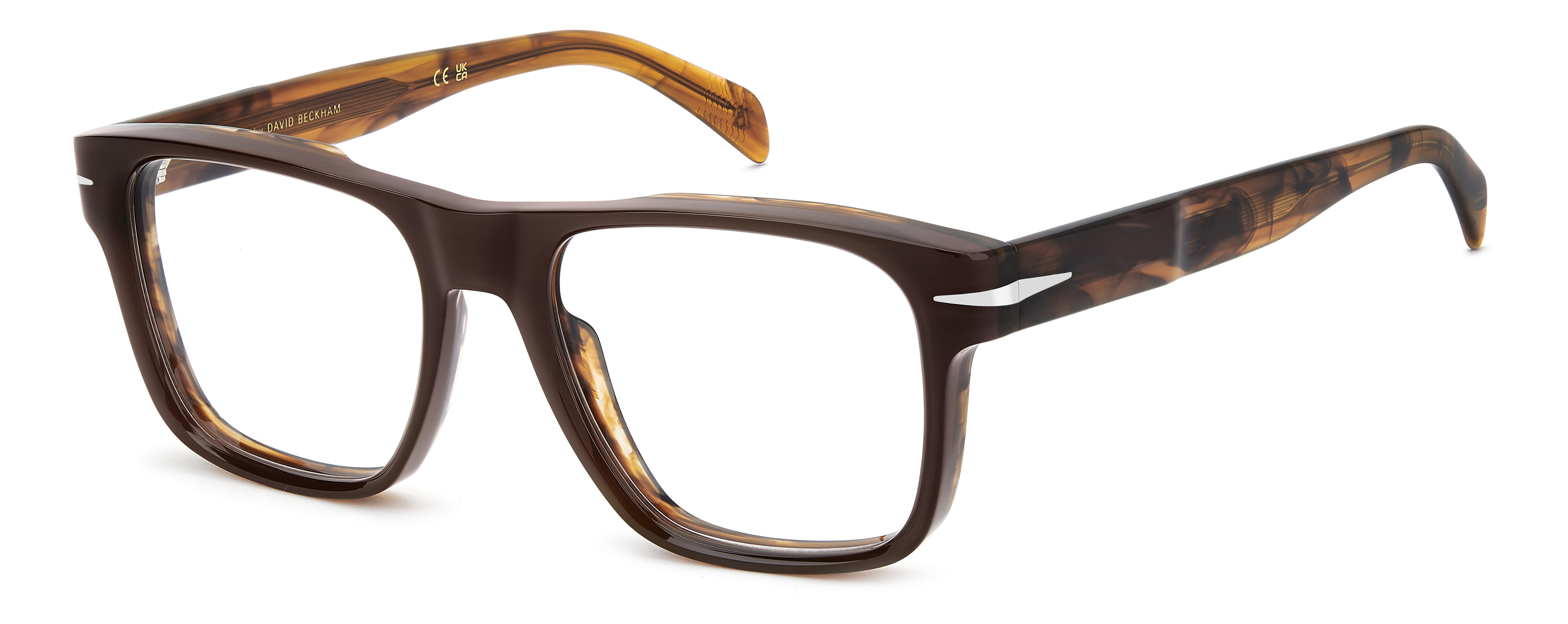 David Beckham DB 7020/CRAFTED Frame Brown Male Full Shell — Brown frame