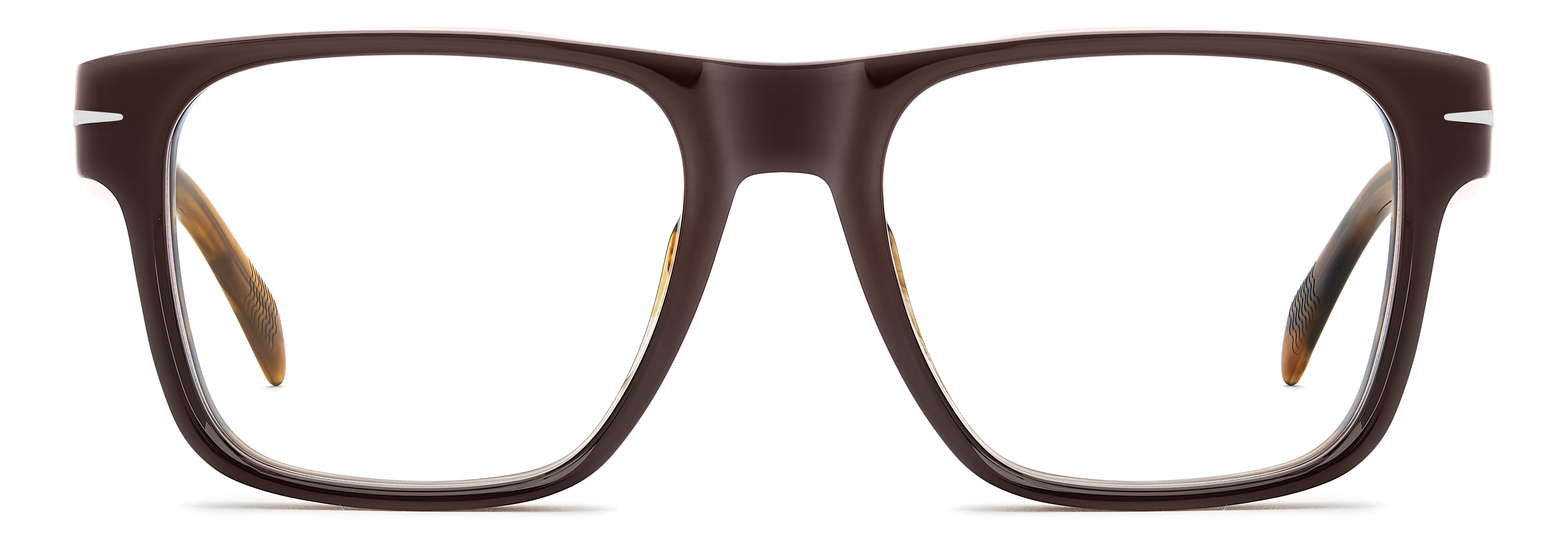David Beckham DB 7020/CRAFTED Frame Brown Male Full Shell Frame — Brown frame — view 2
