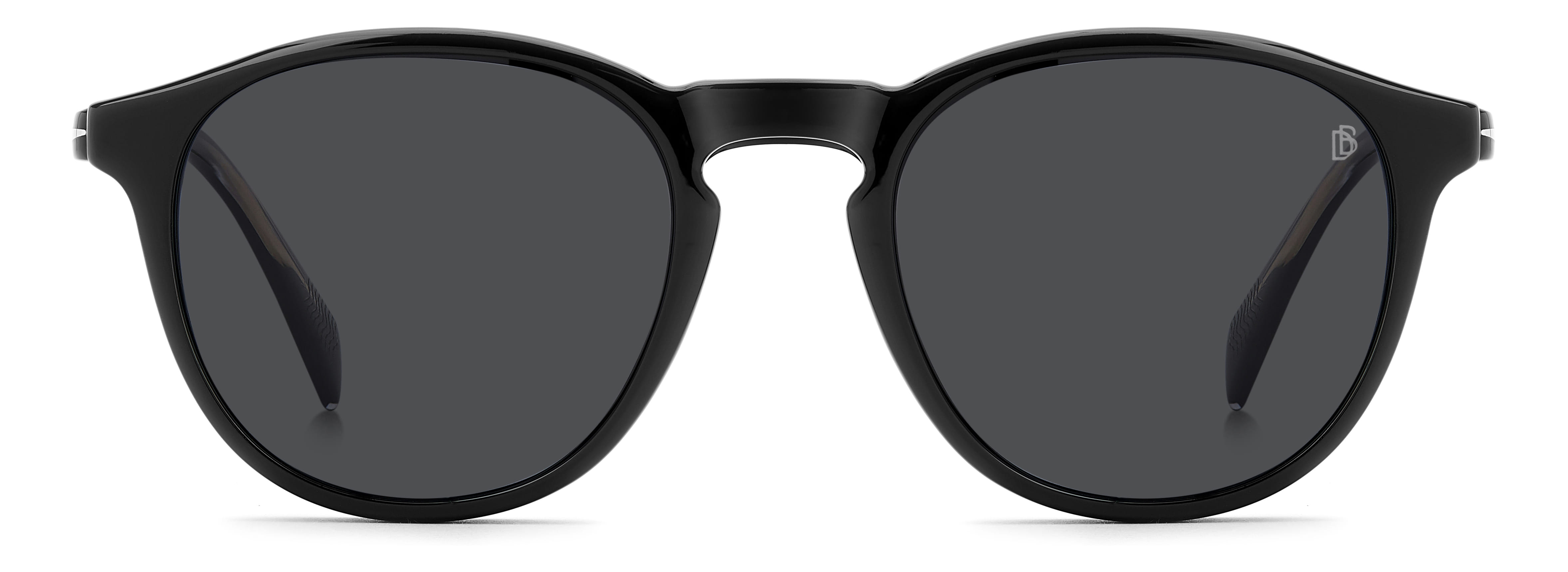 David Beckham DB 1018/C Frame Black Male Full Shell Frame — Black frame — view 2