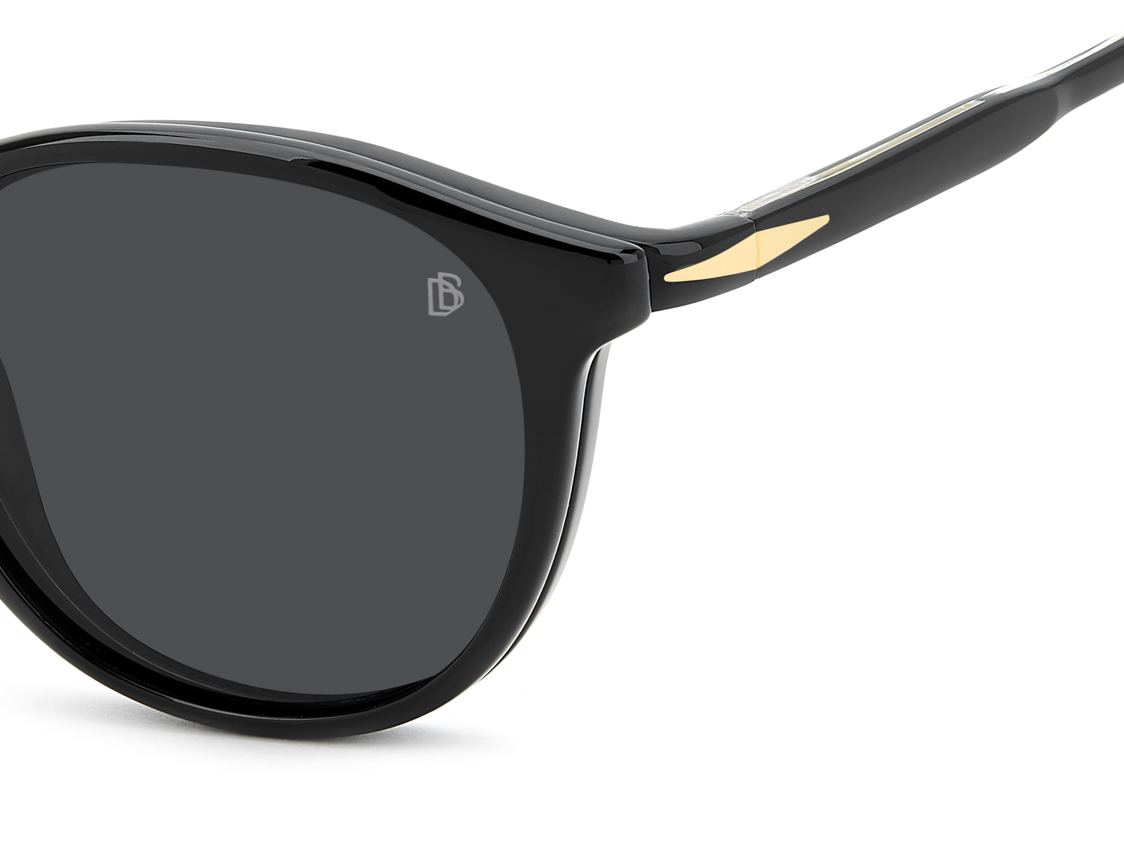 David Beckham DB 1018/C Frame Black Male Full Shell Frame — Black frame — view 3