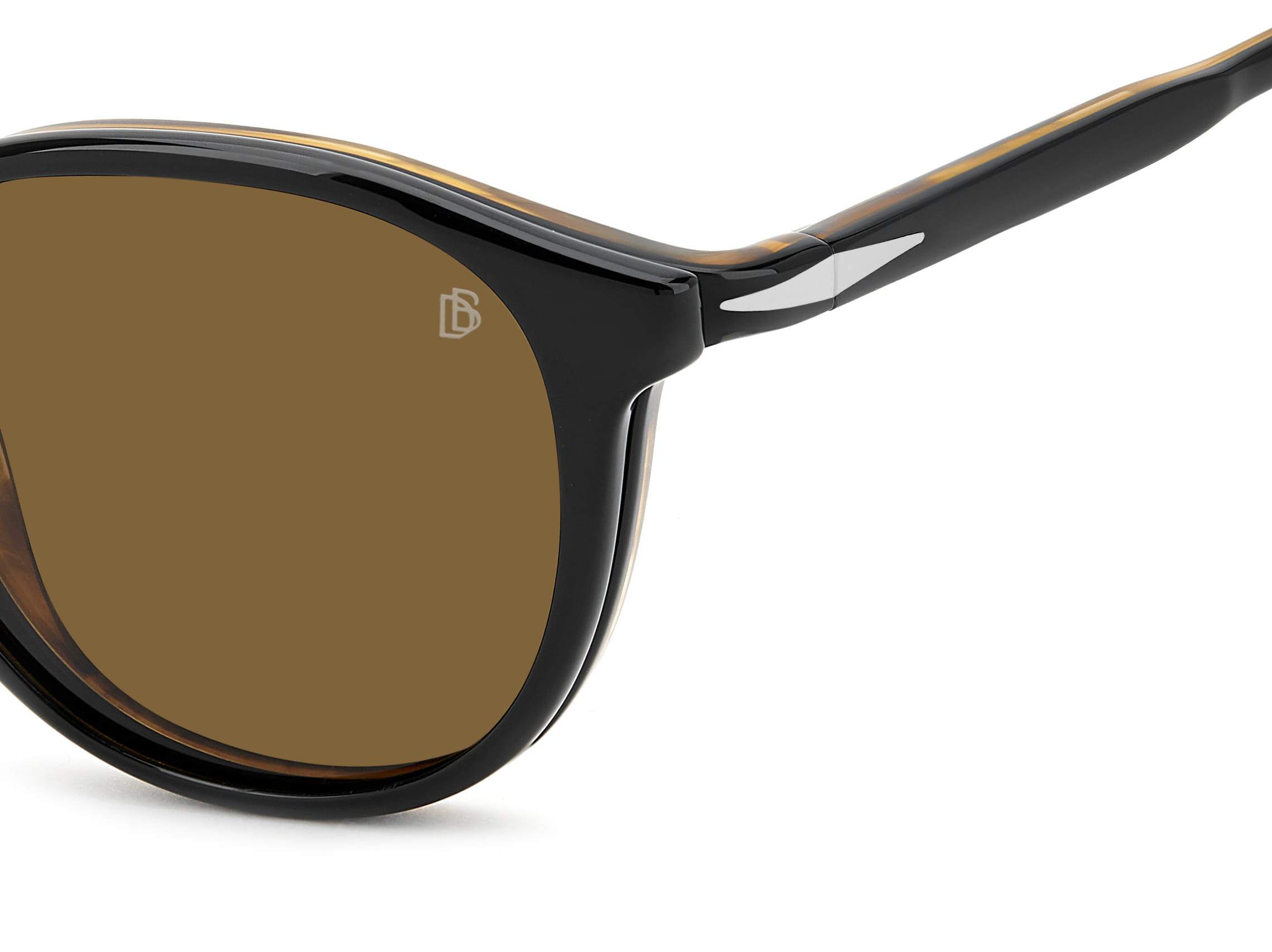 David Beckham DB 1018/C Frame Black Male Full Shell Frame — Black frame — view 3