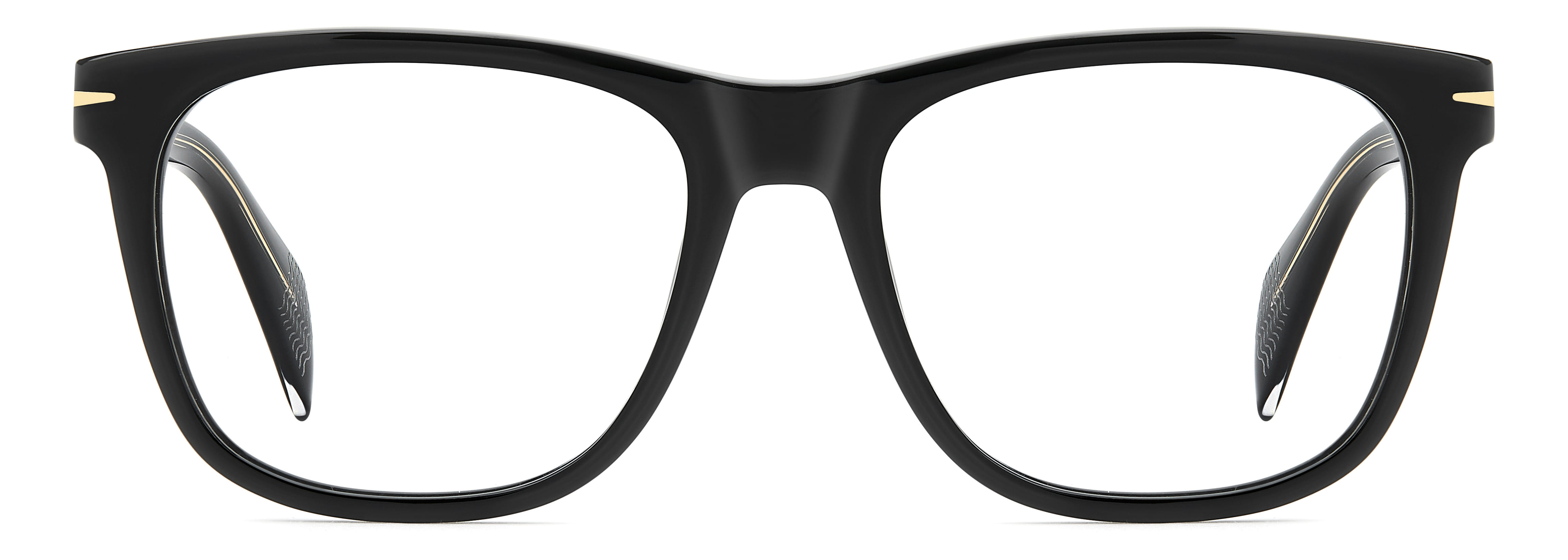 David Beckham DB 1208 Frame Black Male Full Shell Frame — Black frame — view 2