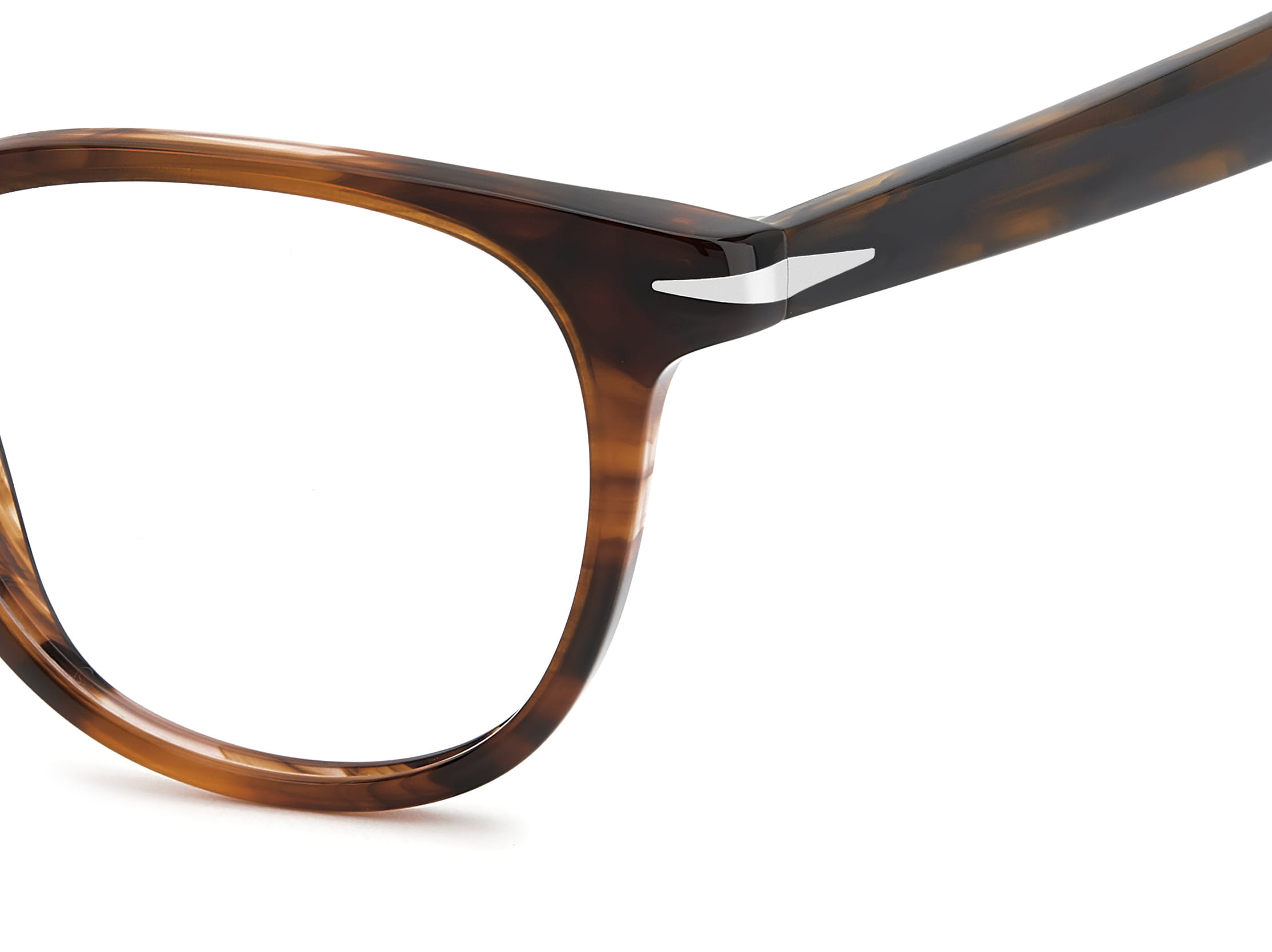 David Beckham DB 1206 Frame Havana Unisex Full Shell Frame — Havana frame — view 3