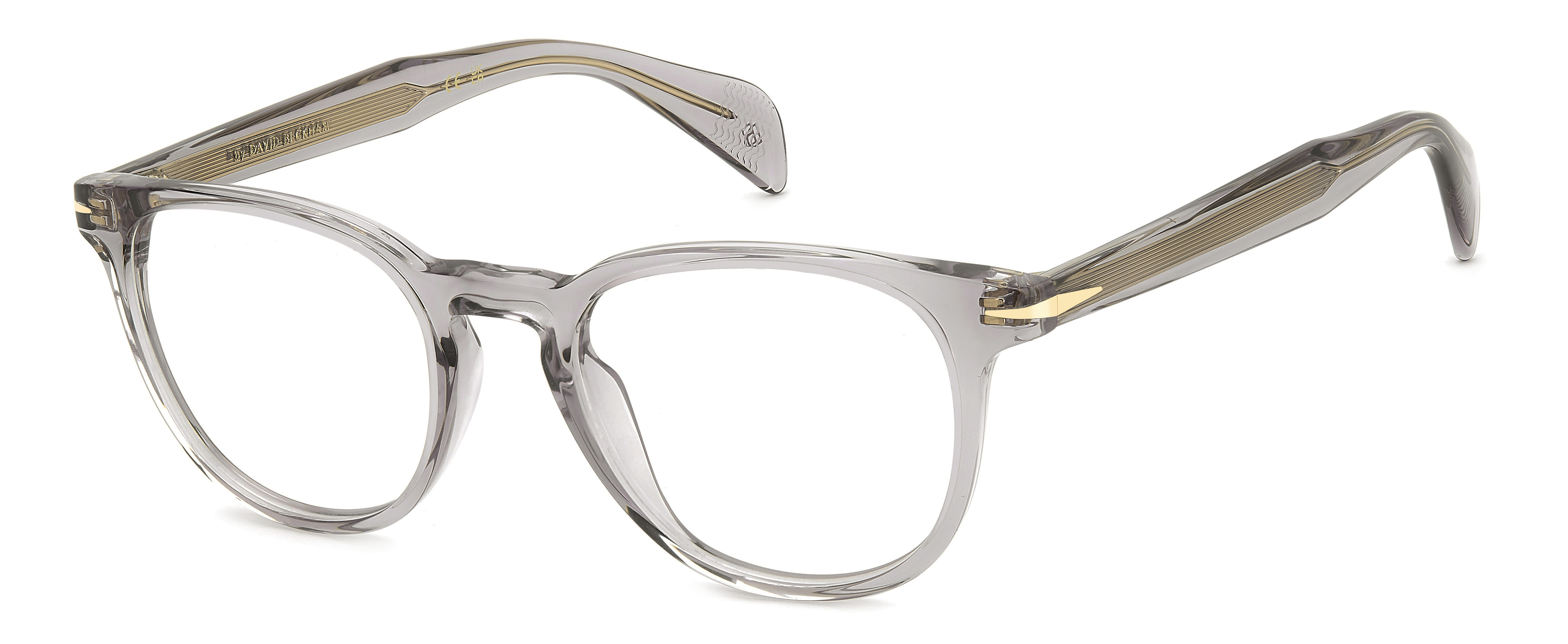 David Beckham DB 1206 Frame Transparent Grey Unisex Full She — Transparent Grey frame