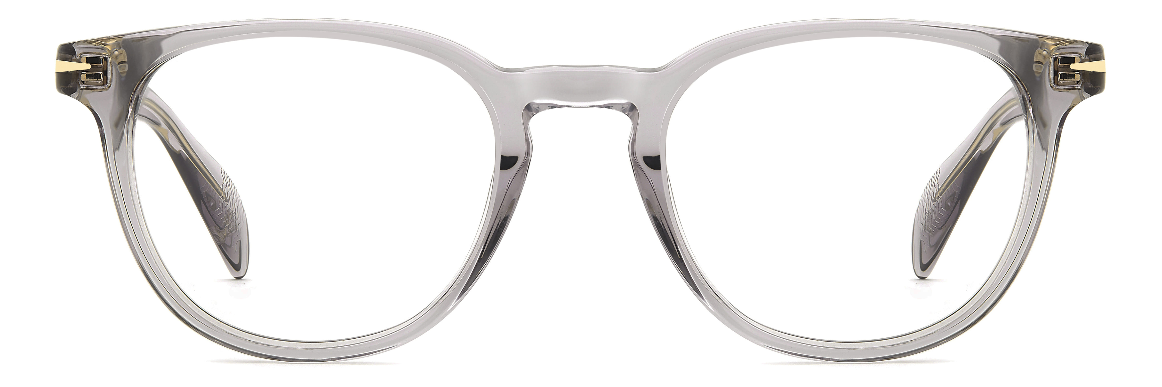 David Beckham DB 1206 Frame Transparent Grey Unisex Full She Frame — Transparent Grey frame — view 2