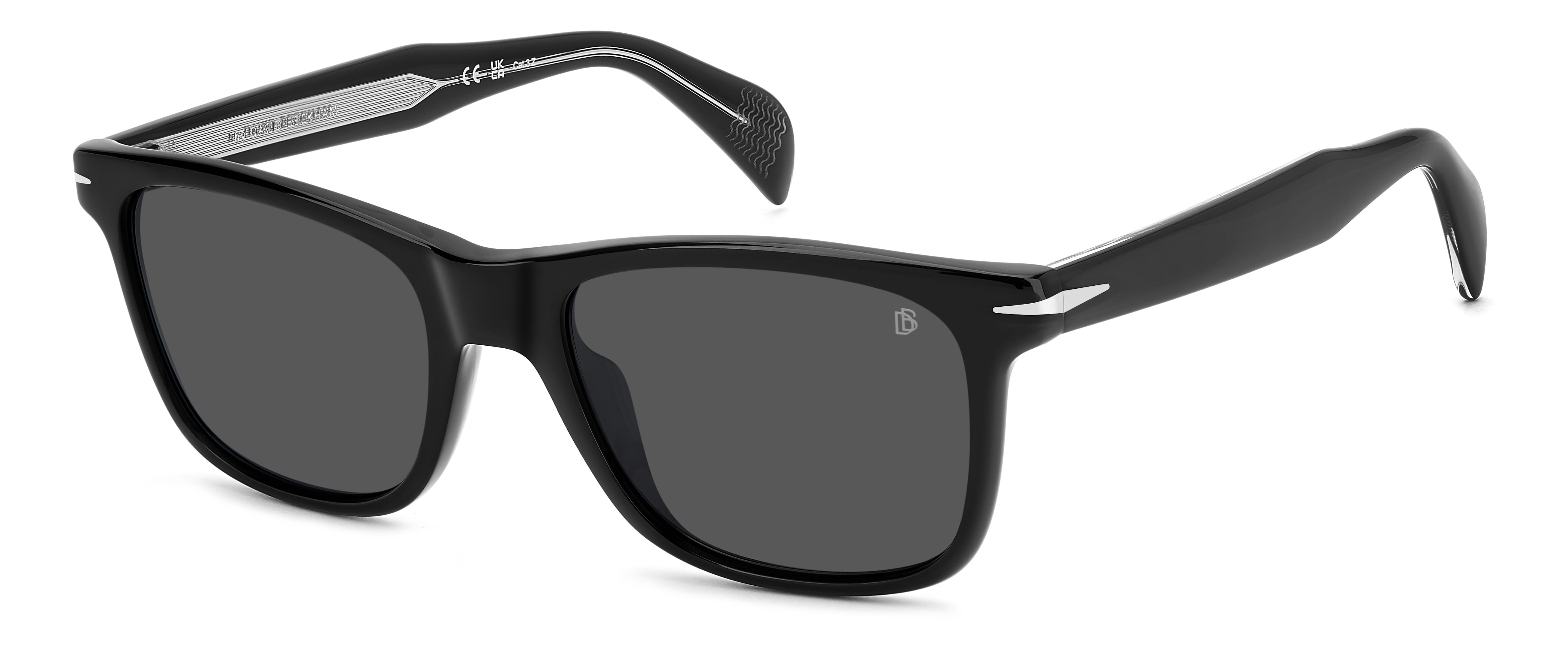 David Beckham DB 1197/S Sunglass Black Male Full Shell — Black frame