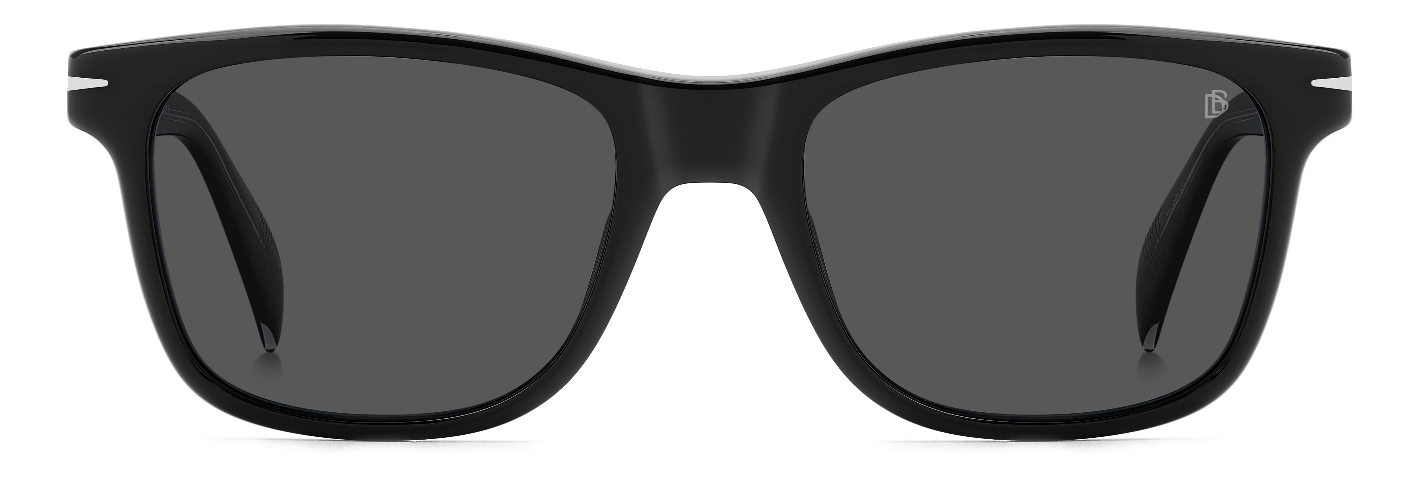 David Beckham DB 1197/S Sunglass Black Male Full Shell Sunglass — Black frame — view 2