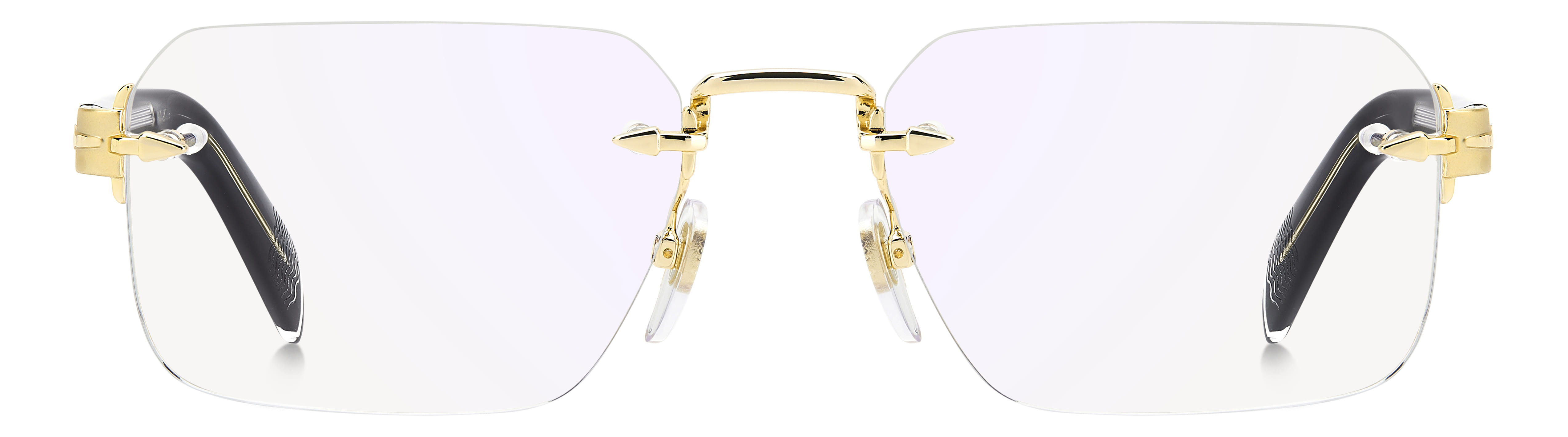 David Beckham DB 7116 Frame Gold Male RimLess Shell Frame — Gold frame — view 3
