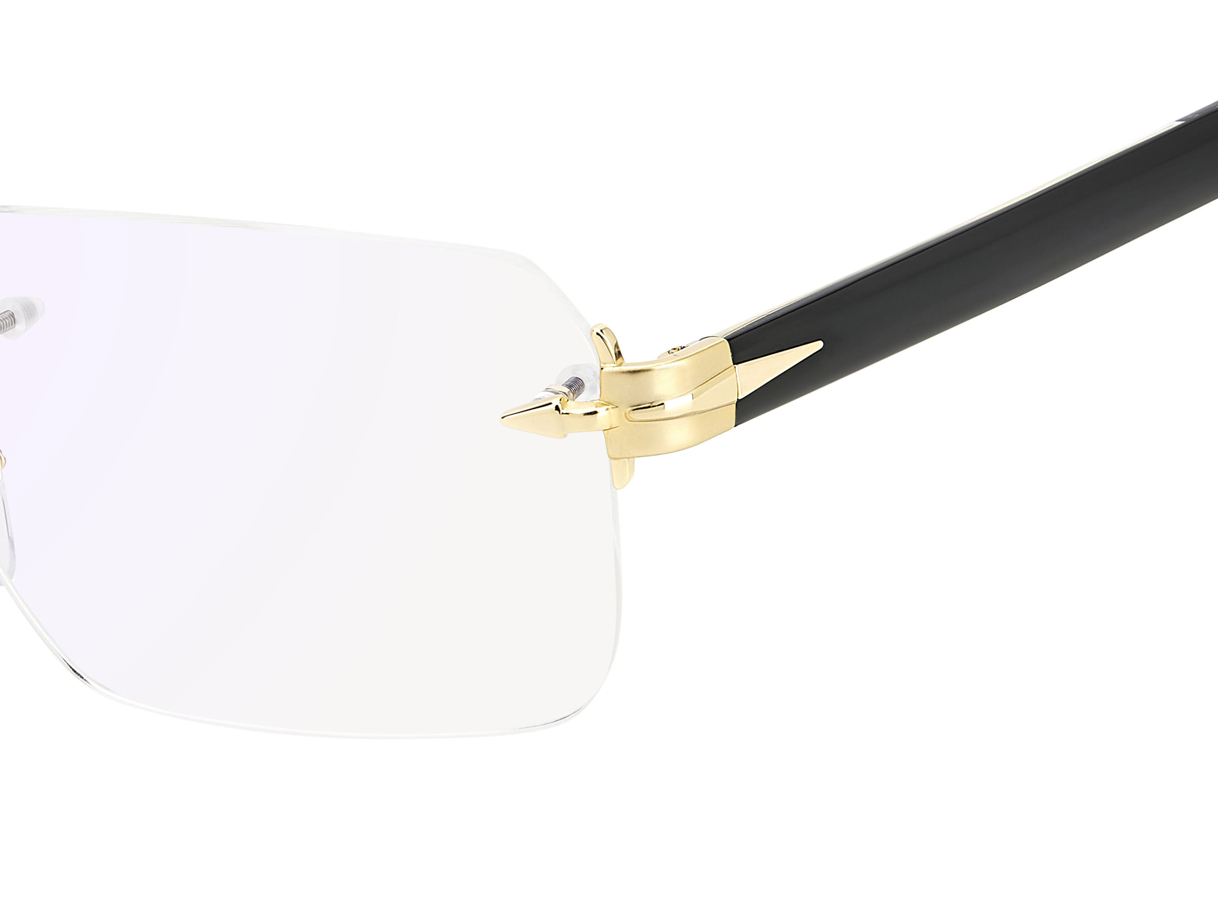David Beckham DB 7116 Frame Gold Male RimLess Shell Frame — Gold frame — view 4