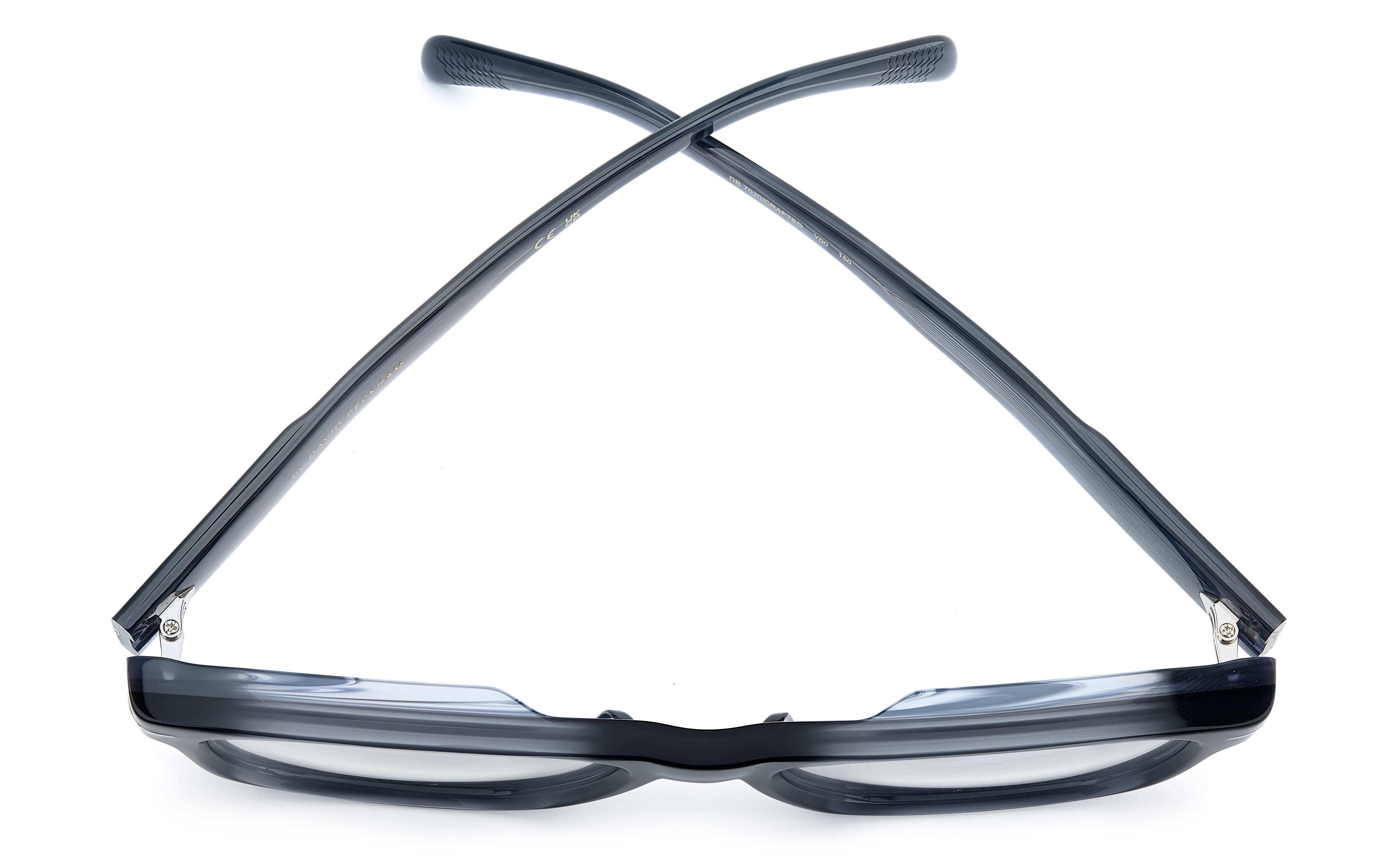 David Beckham DB 7020/CRAFTED Frame Blue Male Full Shell Frame — Blue frame — view 4