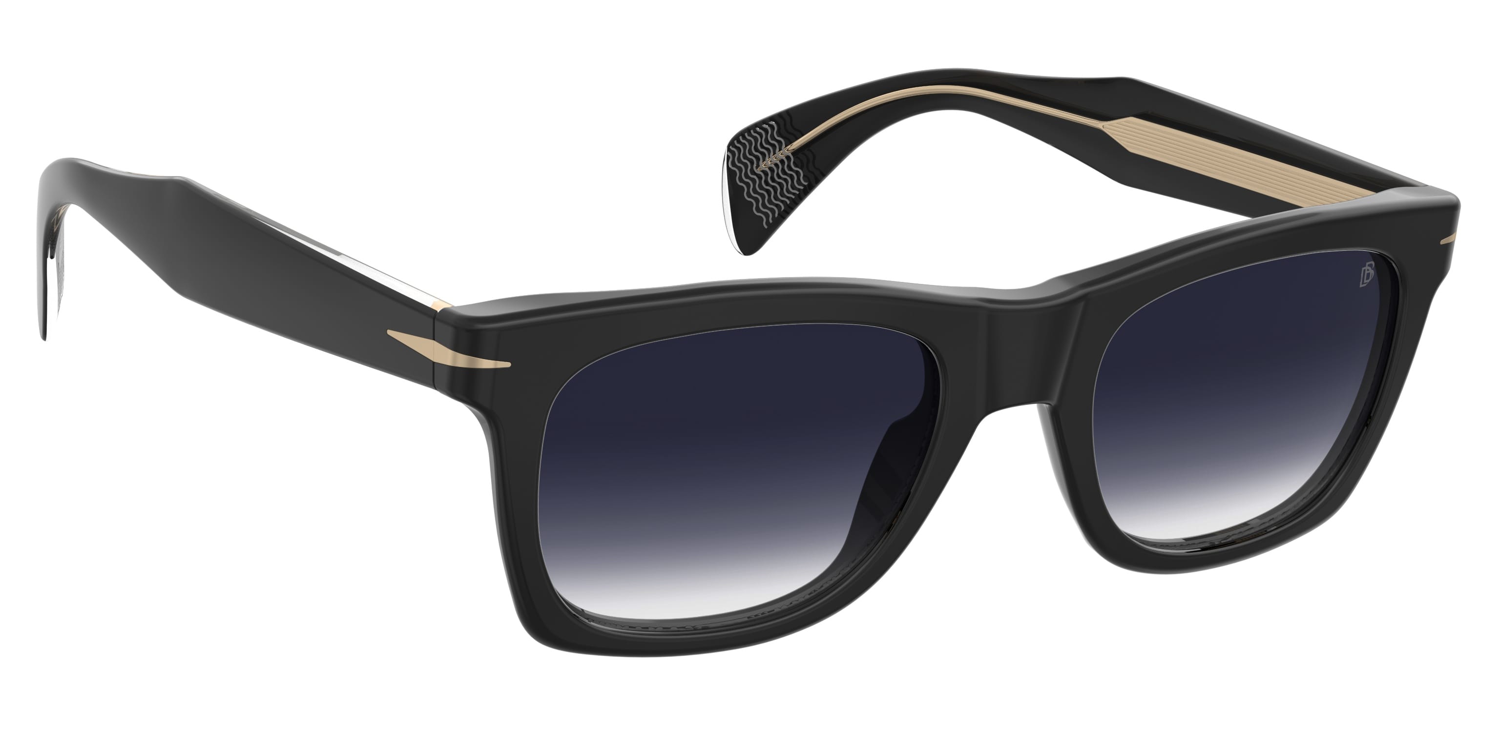 DAVID BECKHAM DB 1222/S 80708 CAT.3 DB 1222/S Sunglass Black Sunglass — Black frame — view 2