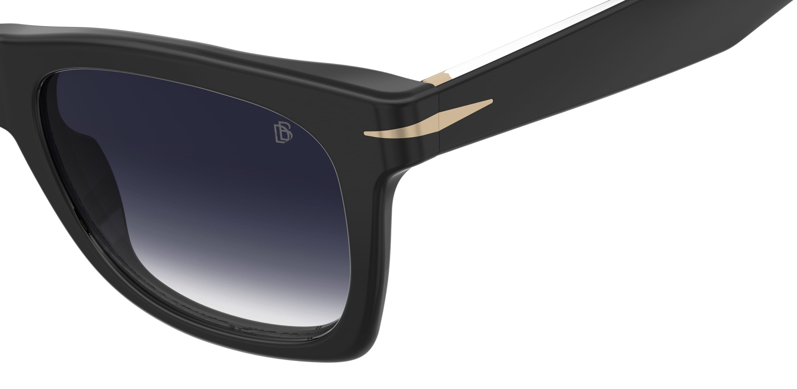 DAVID BECKHAM DB 1222/S 80708 CAT.3 DB 1222/S Sunglass Black Sunglass — Black frame — view 4