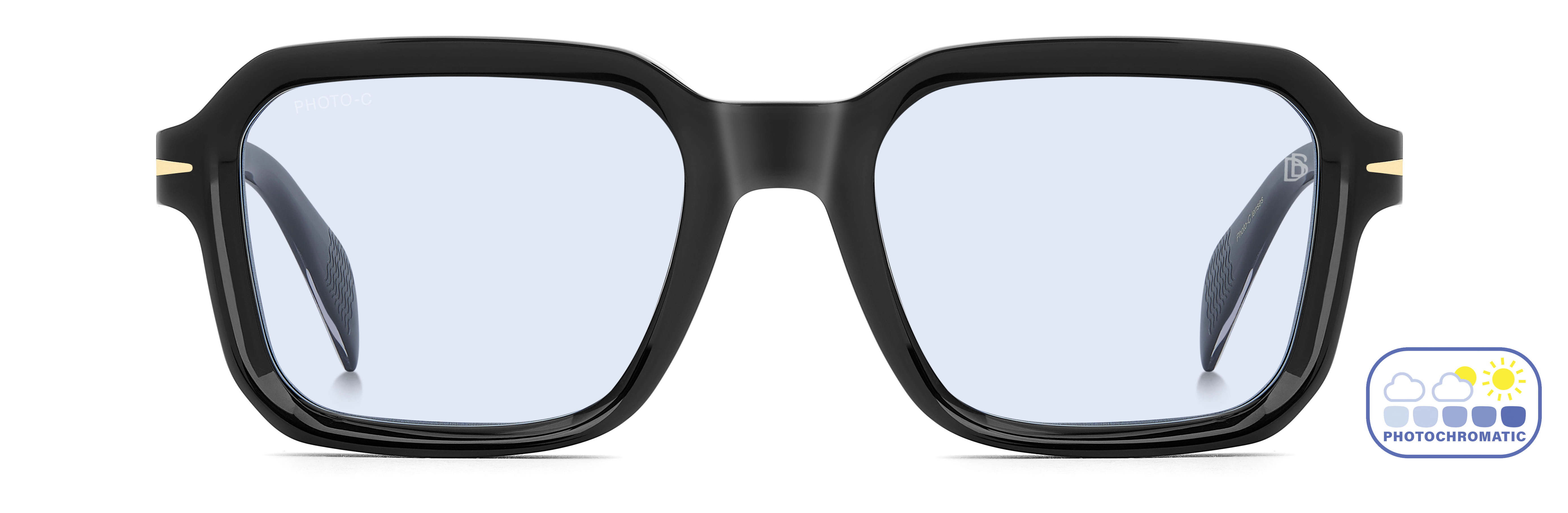 DAVID BECKHAM DB 7147/S 807QZ PHOTO-C LENSES CAT.13 DB 7147/ Sunglass — Black frame — view 3