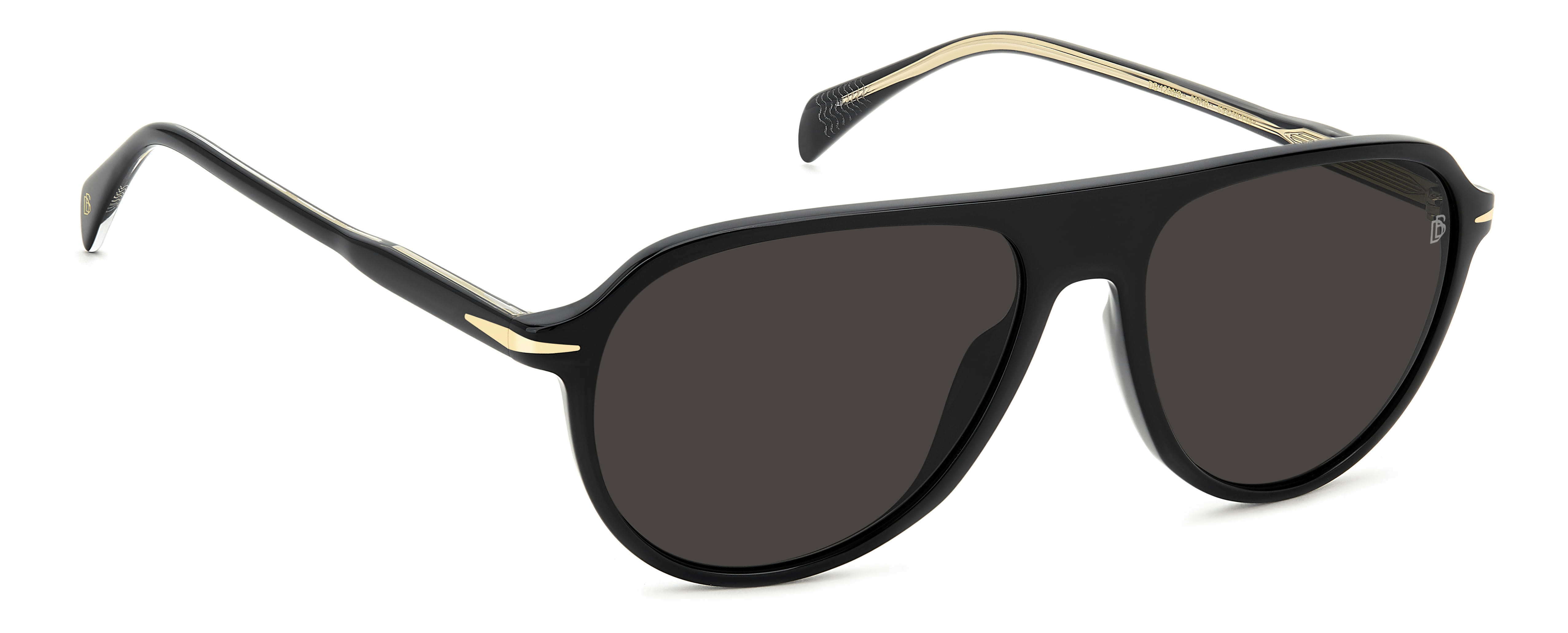 DAVID BECKHAM DB 1200/S 807IR CAT.3 DB 1200/S Sunglass Black Sunglass — Black frame — view 2