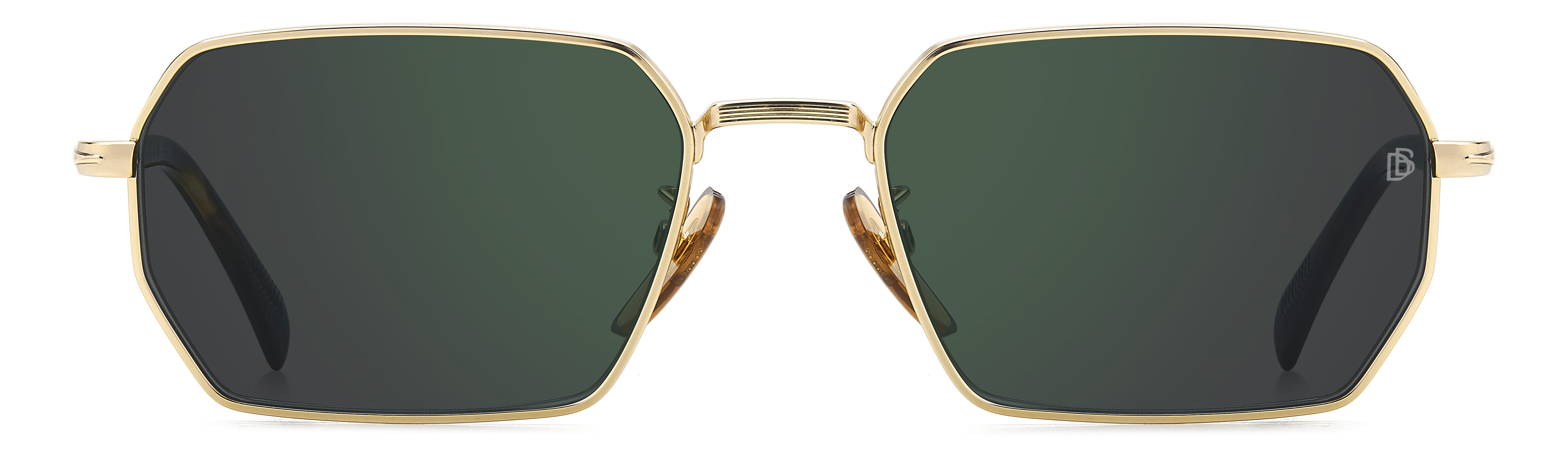 David Beckham DB 1174/S Sunglass Gold Unisex Full Metal Sunglass — Gold frame