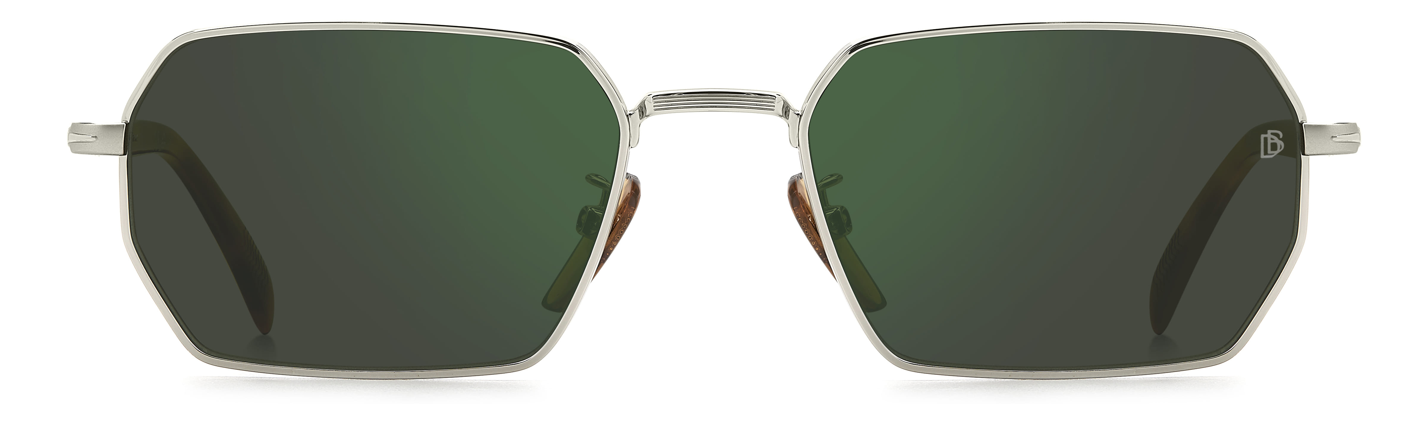 David Beckham DB 1174/S Sunglass Silver Unisex Full Metal Sunglass — Silver frame
