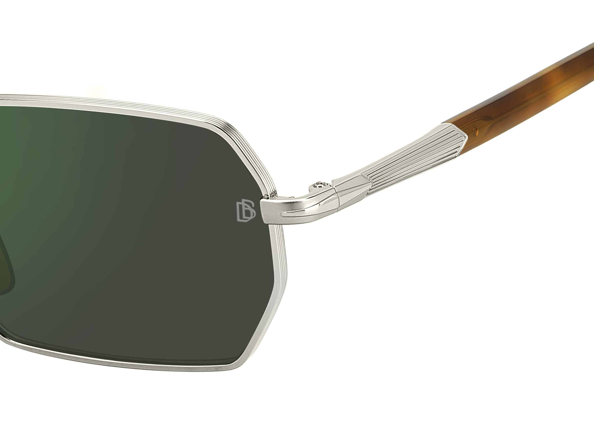 David Beckham DB 1174/S Sunglass Silver Unisex Full Metal Sunglass — Silver frame — view 3