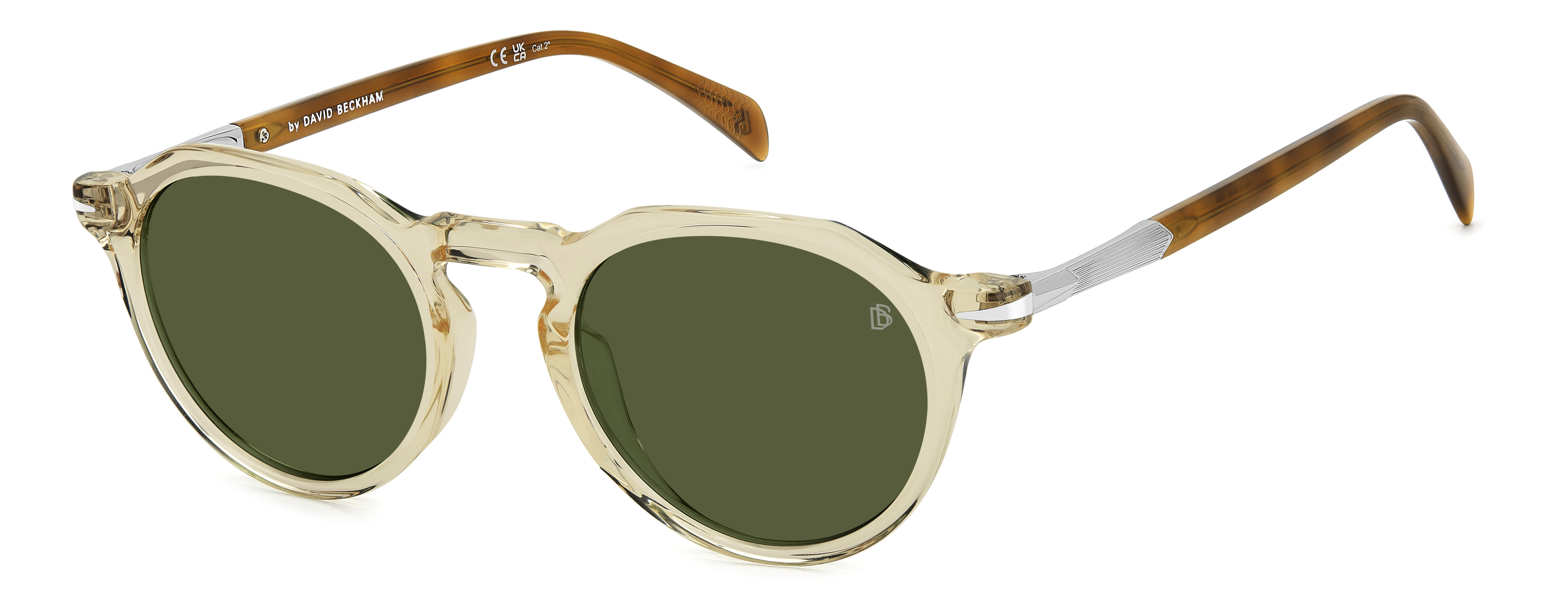 David Beckham DB 1171/S Sunglass Transparent Pink Unisex Ful Sunglass — Transparent Pink frame — alternate view