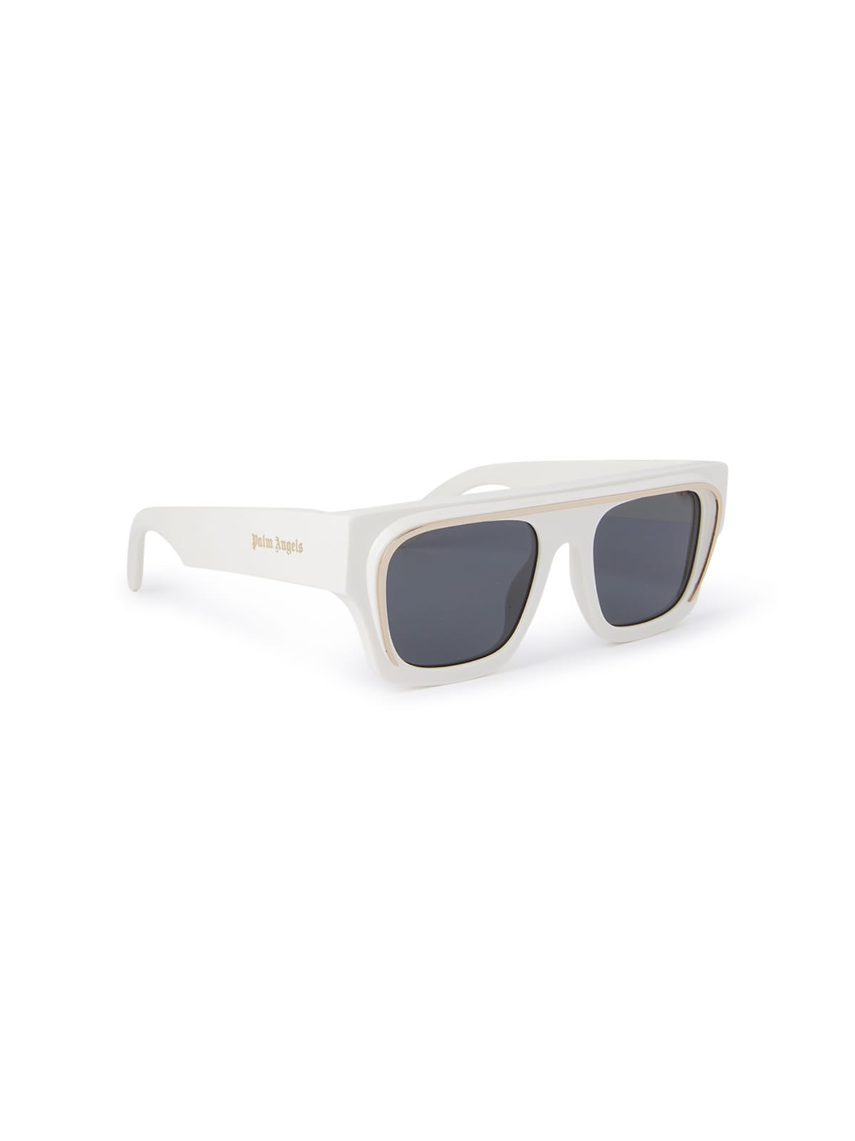 Palm Angels PERI061 Sunglass Ivory Male Full Shell Sunglass — view 2