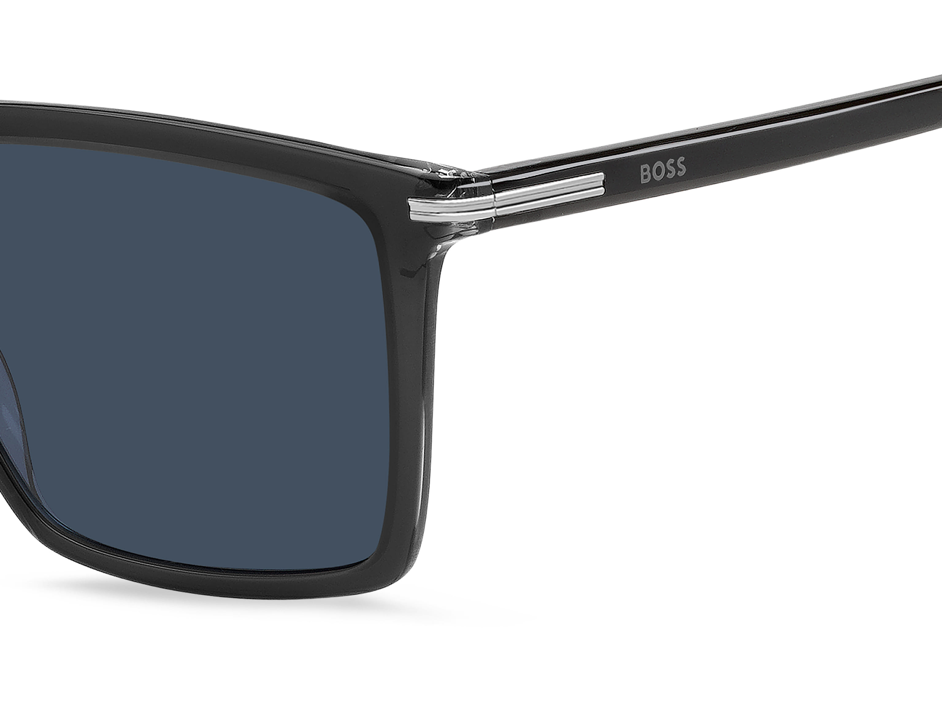 Hugo Boss BOSS 1844/S Sunglass Transparent Grey Male Full Sh Sunglass — Transparent Grey frame — view 3