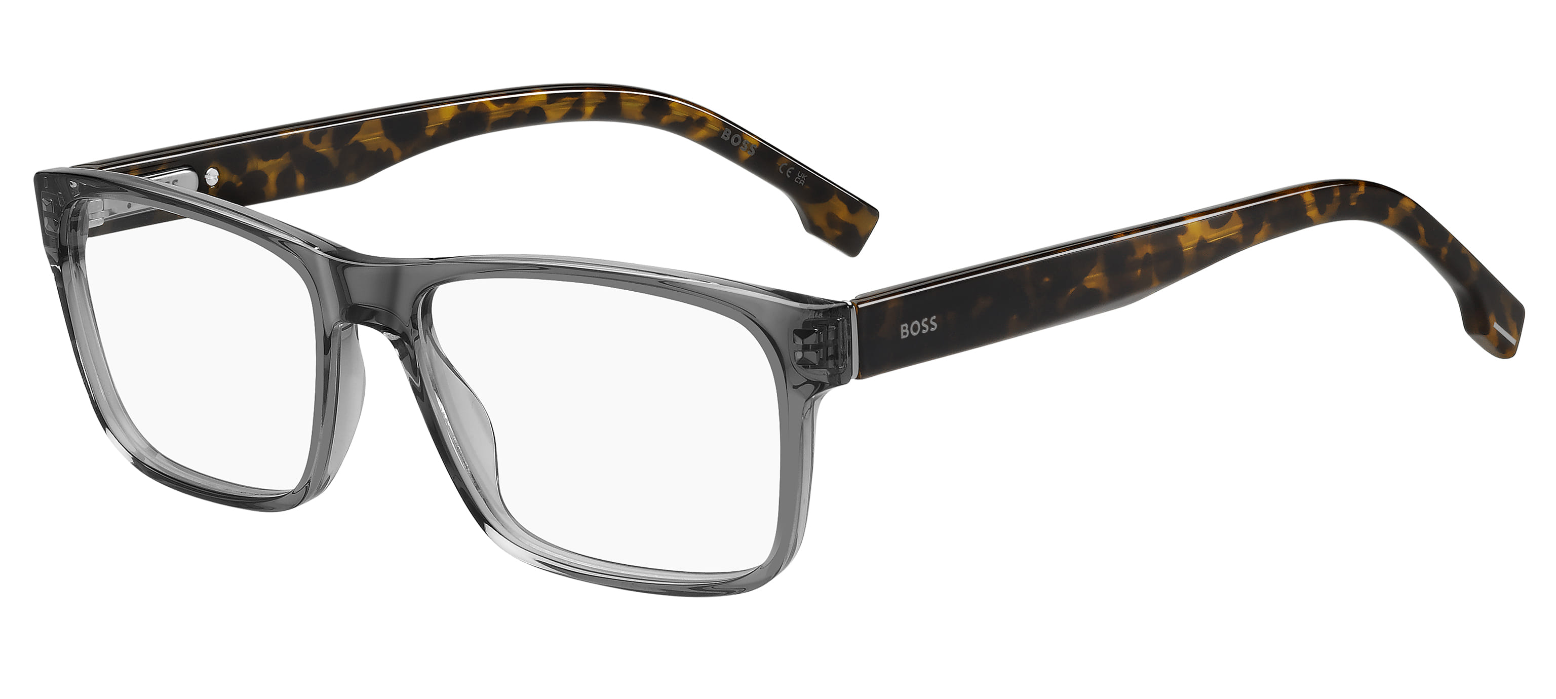 Hugo Boss BOSS 1762 Frame Transparent Grey Male Full Shell — Transparent Grey frame