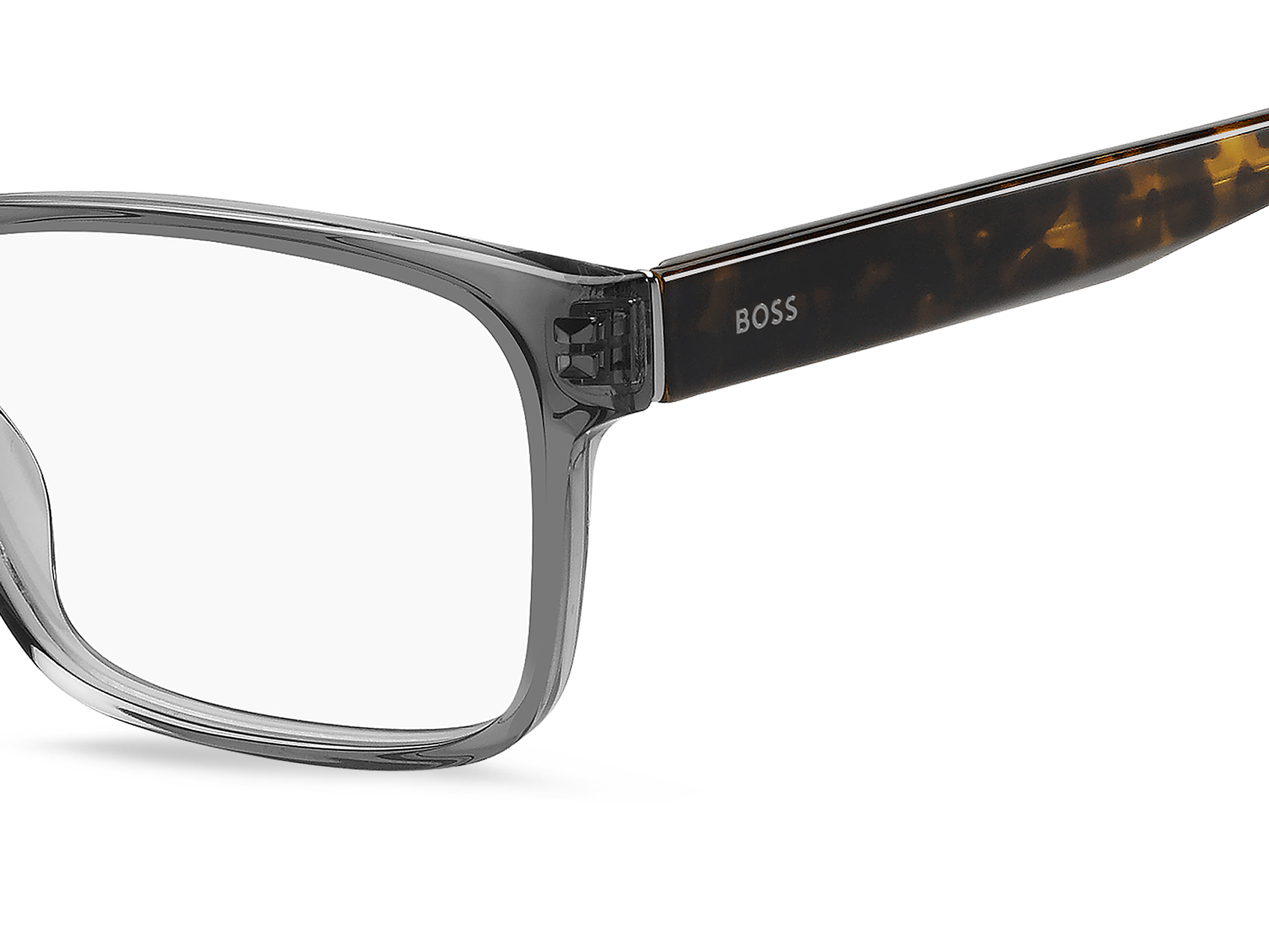 Hugo Boss BOSS 1762 Frame Transparent Grey Male Full Shell Frame — Transparent Grey frame — view 3