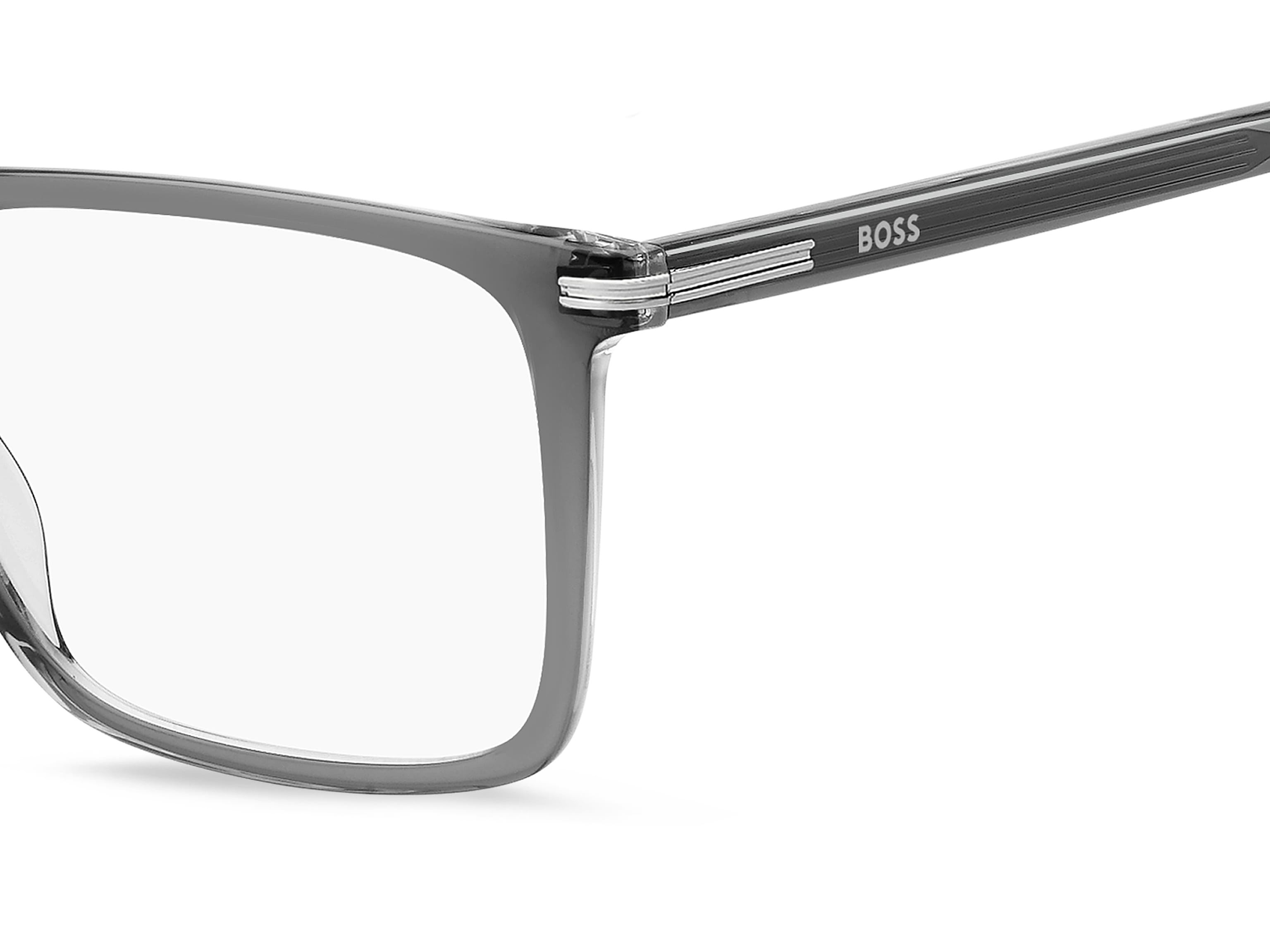 Hugo Boss BOSS 1754 Frame Transparent Grey Male Full Shell Frame — Transparent Grey frame — view 3