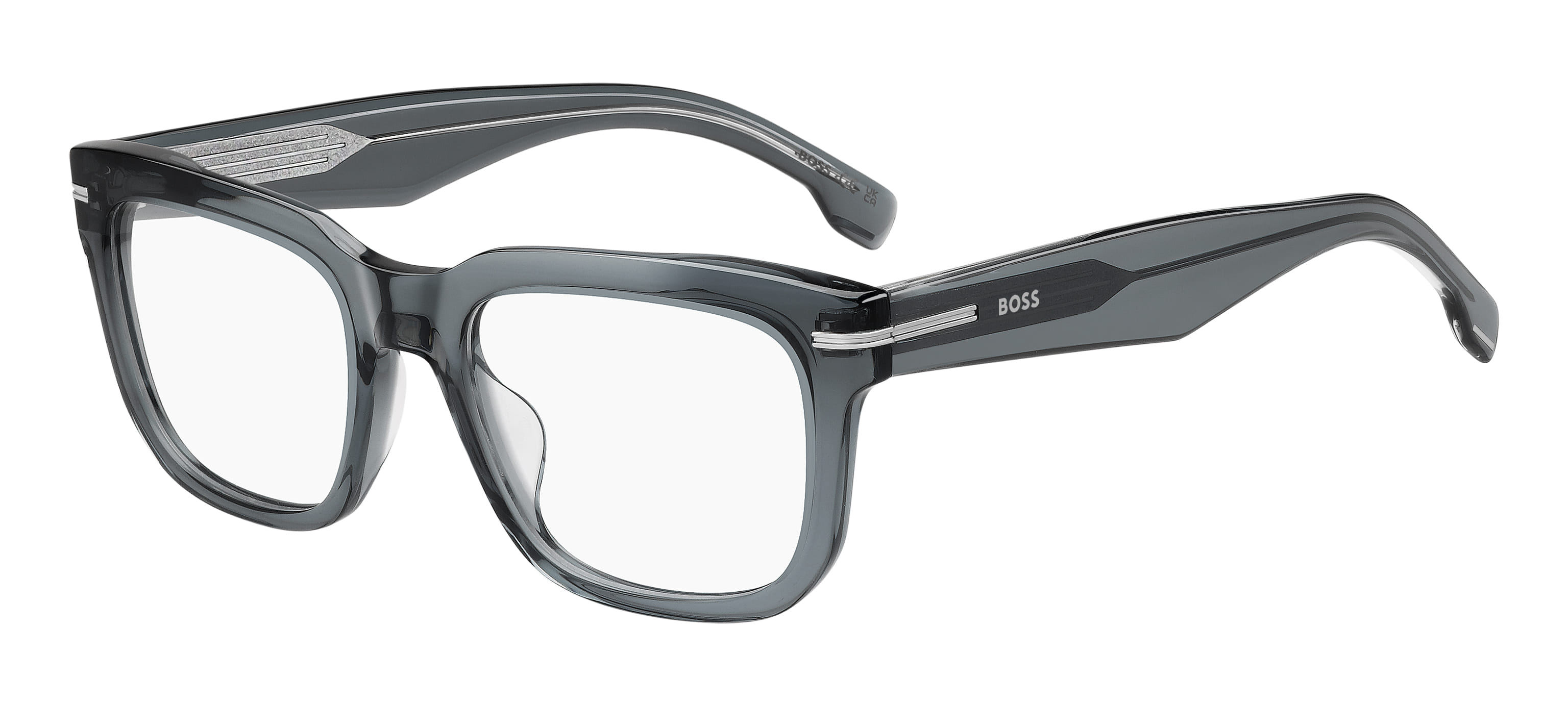 Hugo Boss BOSS 1746/G Frame Transparent Blue Male Full Shell — Transparent Blue frame
